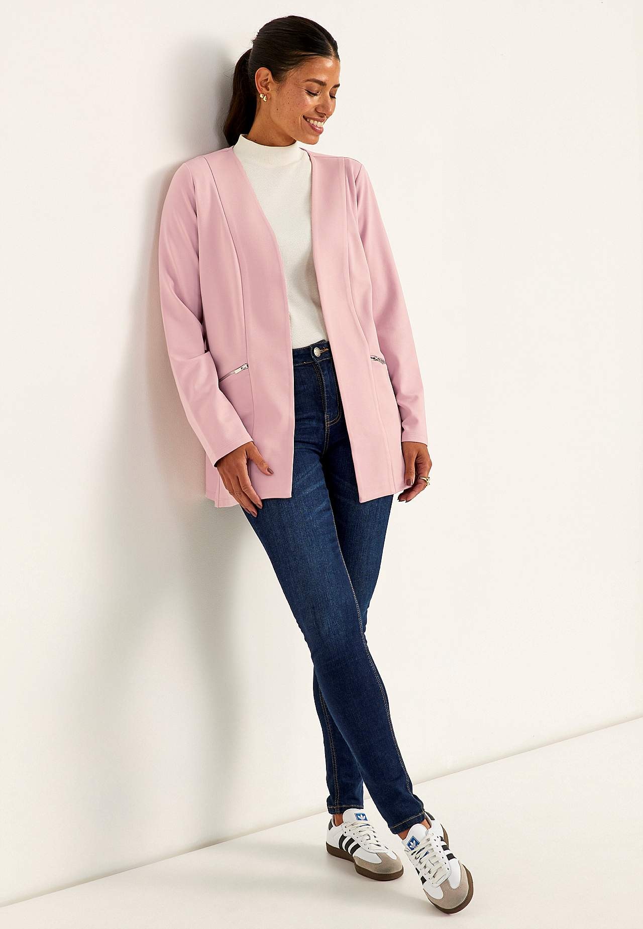 Stilren trikotjakke Lisa