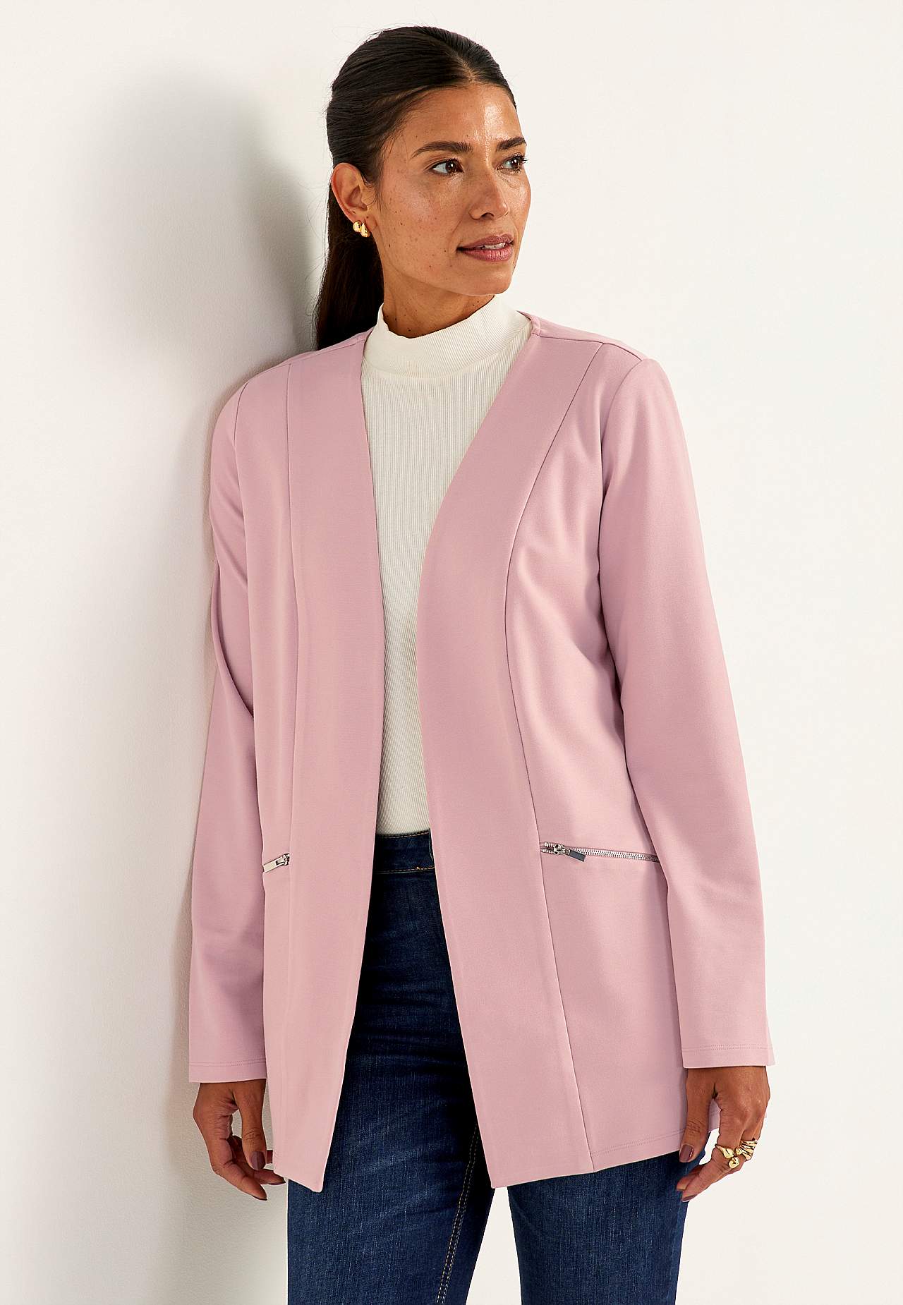 Stilren trikotjakke Lisa