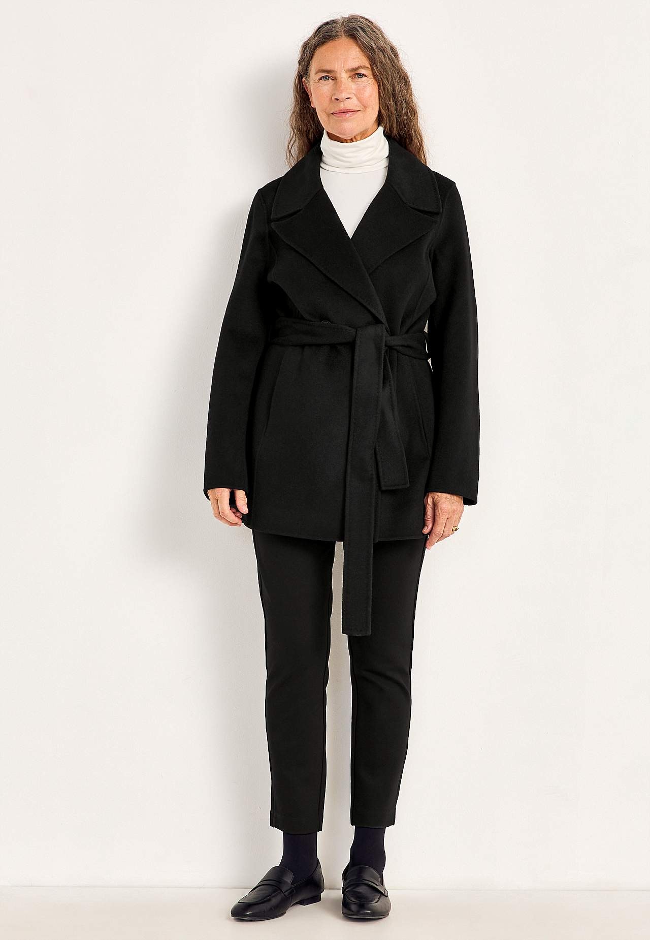 Ullkåpe Premium med knytebelte