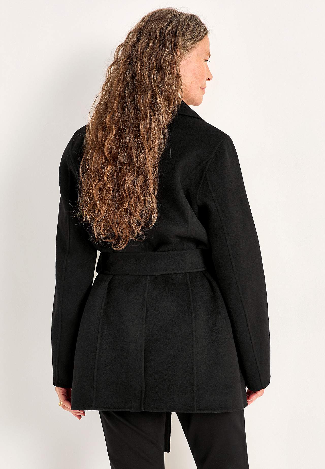 Ullkåpe Premium med knytebelte