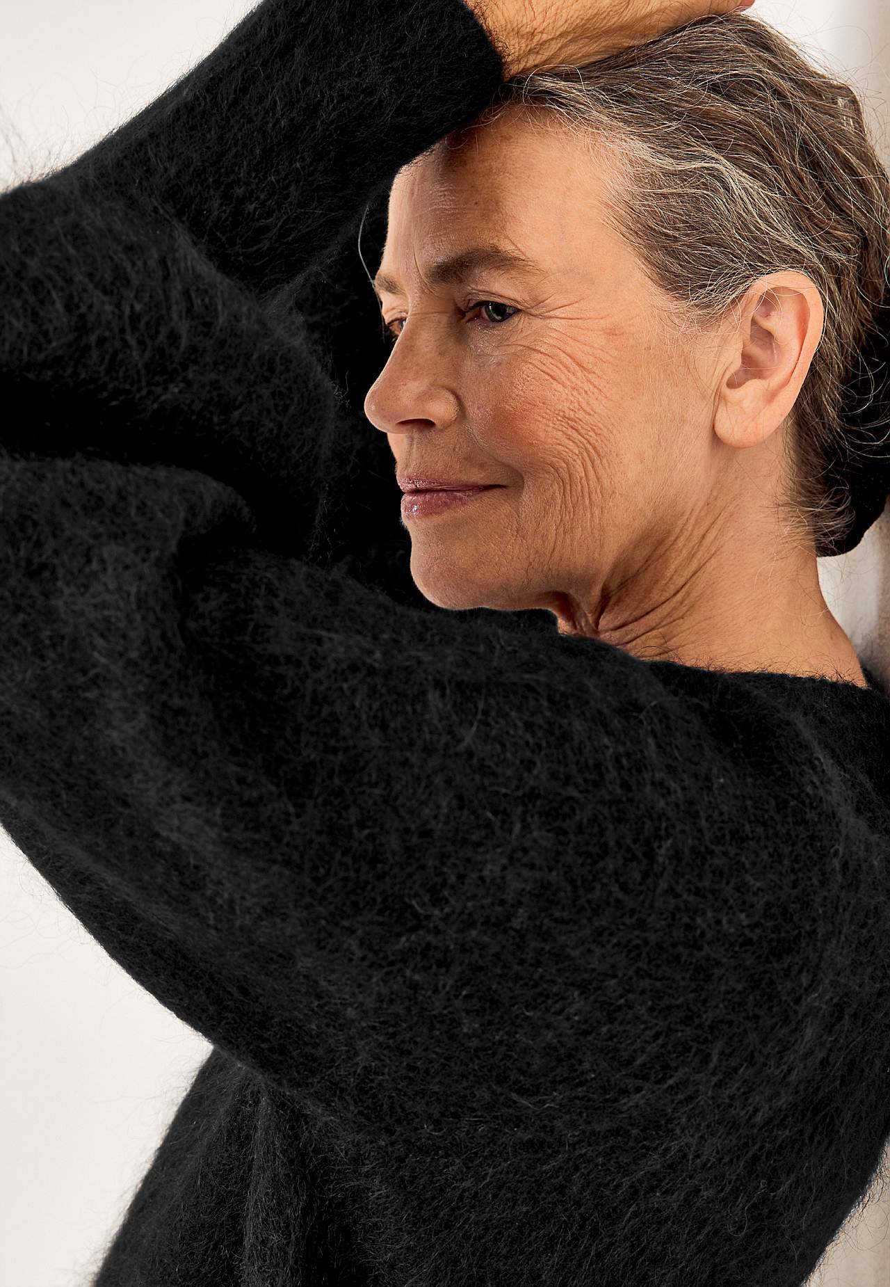 Tunika Premium i mohair- og ullblanding