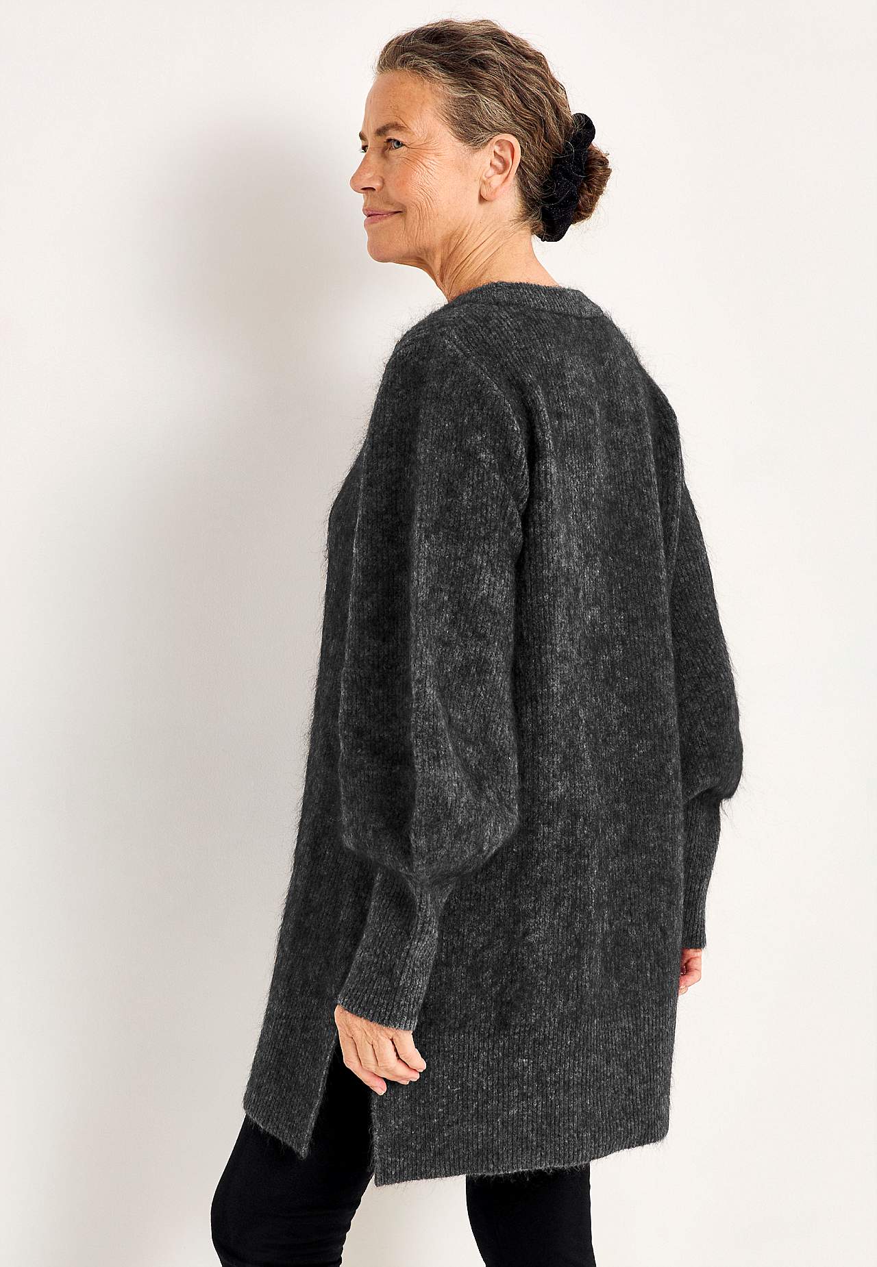 Tunika Premium i mohair- og ullblanding