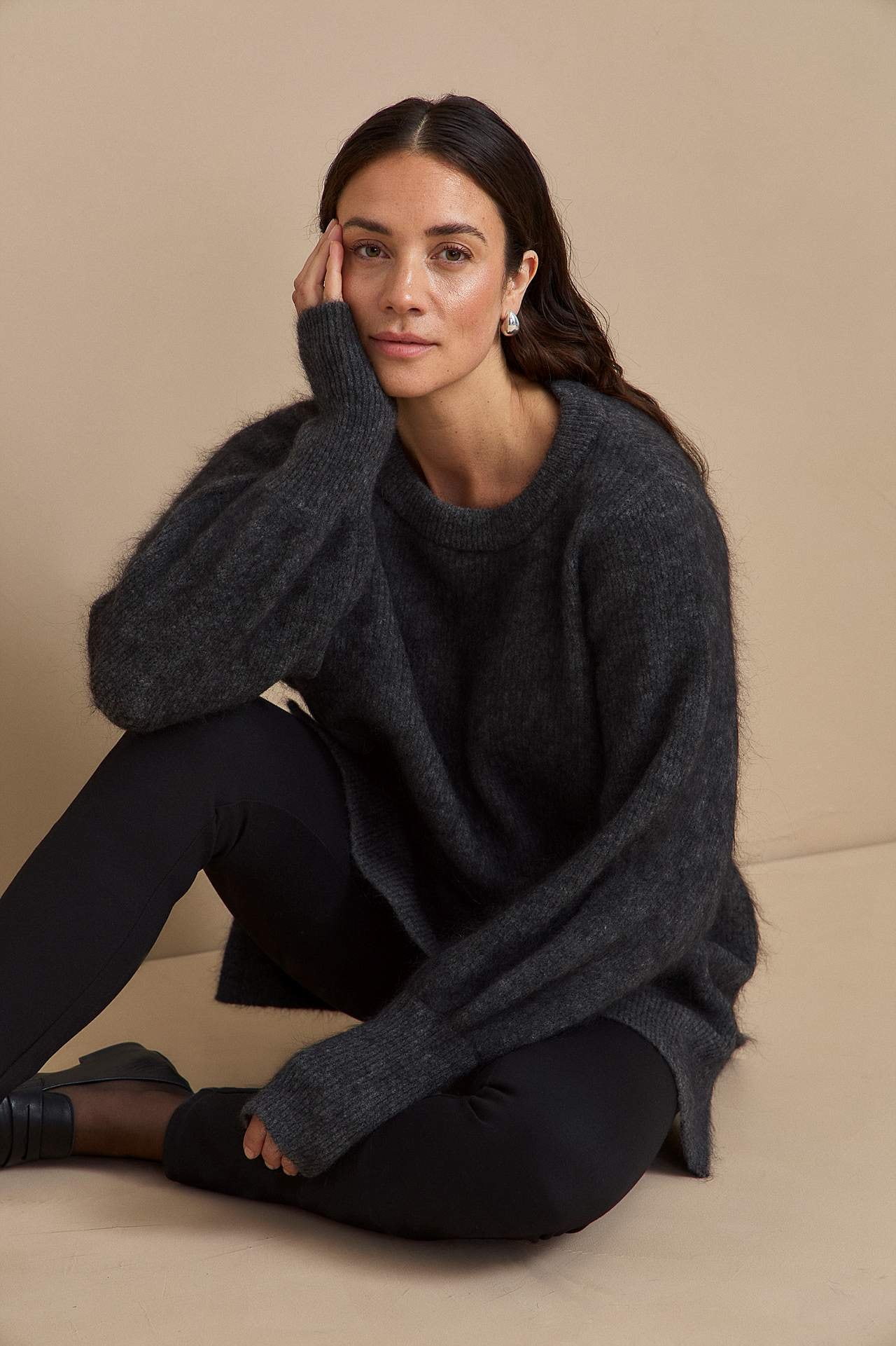 Tunika Premium i mohair- og ullblanding