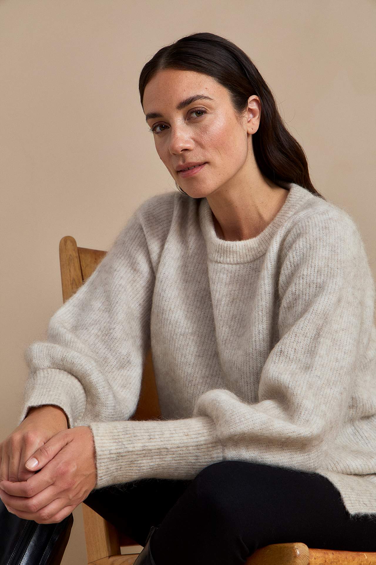 Tunika Premium i mohair- og ullblanding