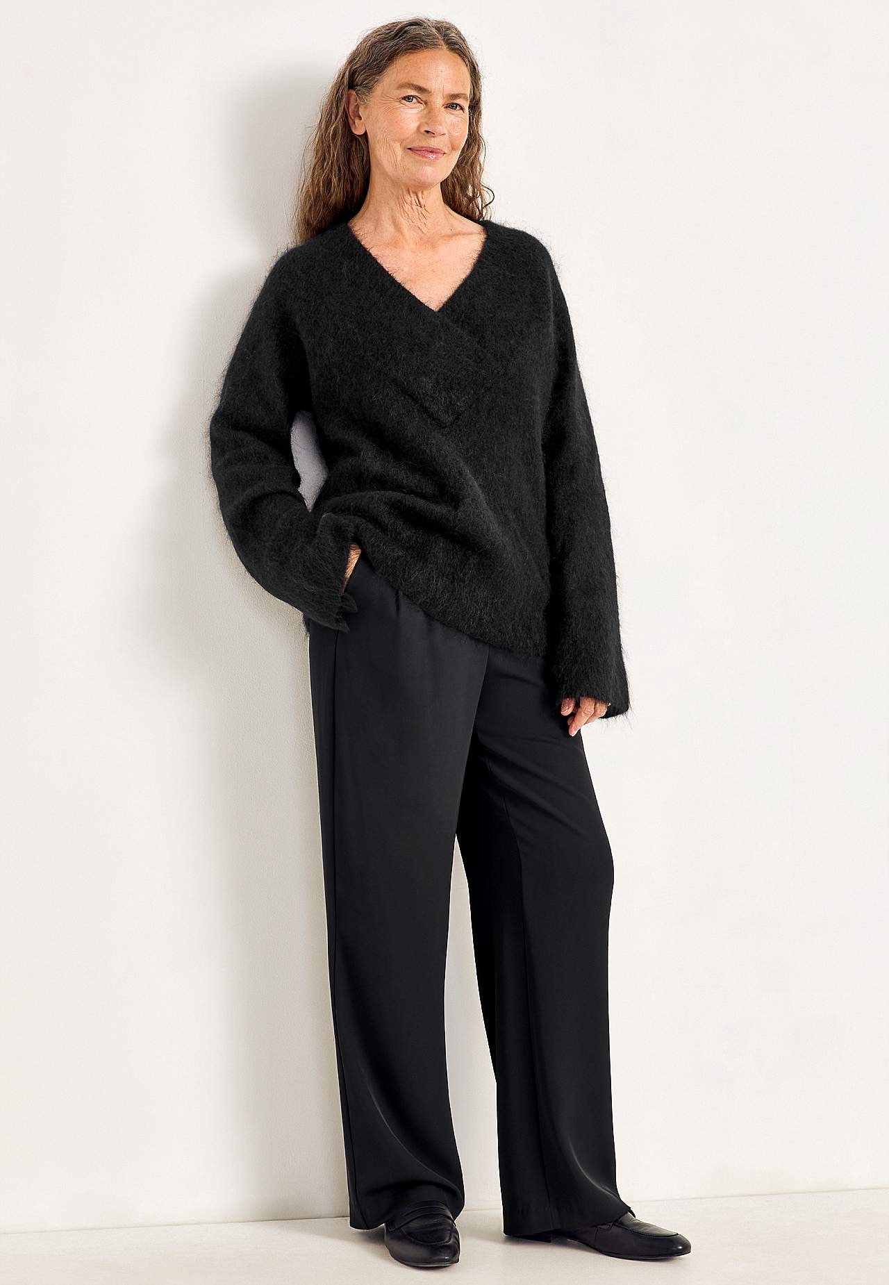 Genser Premium i mohair- og ullblanding