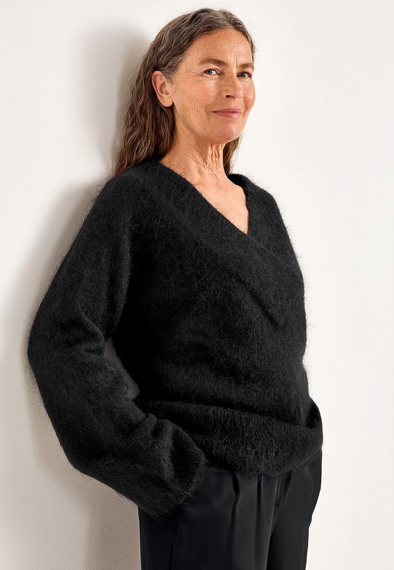 Genser Premium i mohair- og ullblanding