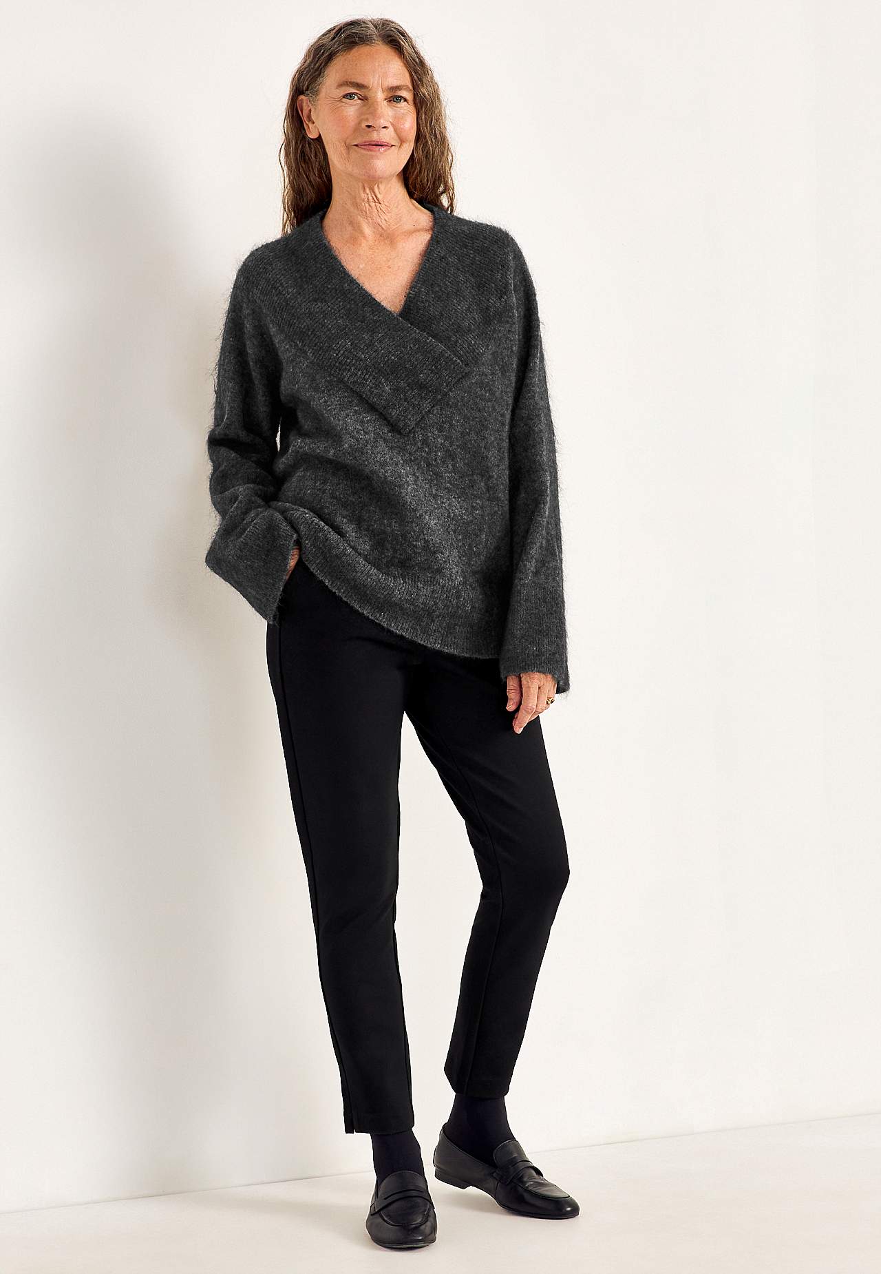 Genser Premium i mohair- og ullblanding