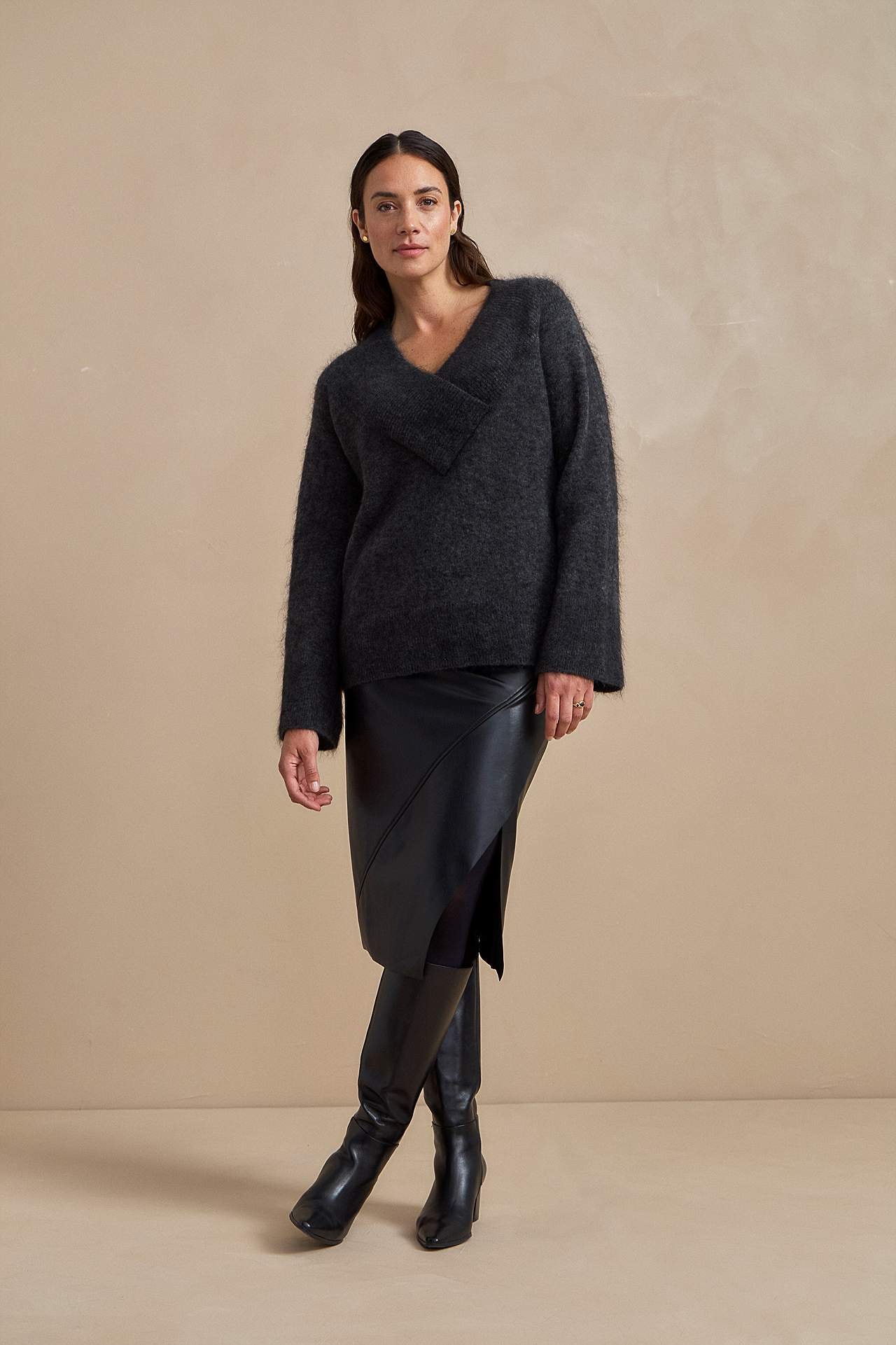 Genser Premium i mohair- og ullblanding
