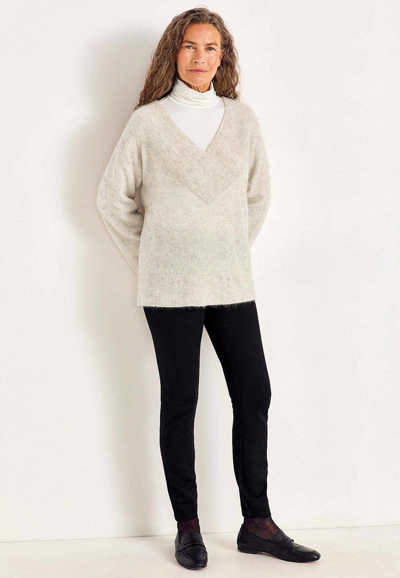 Genser Premium i mohair- og ullblanding