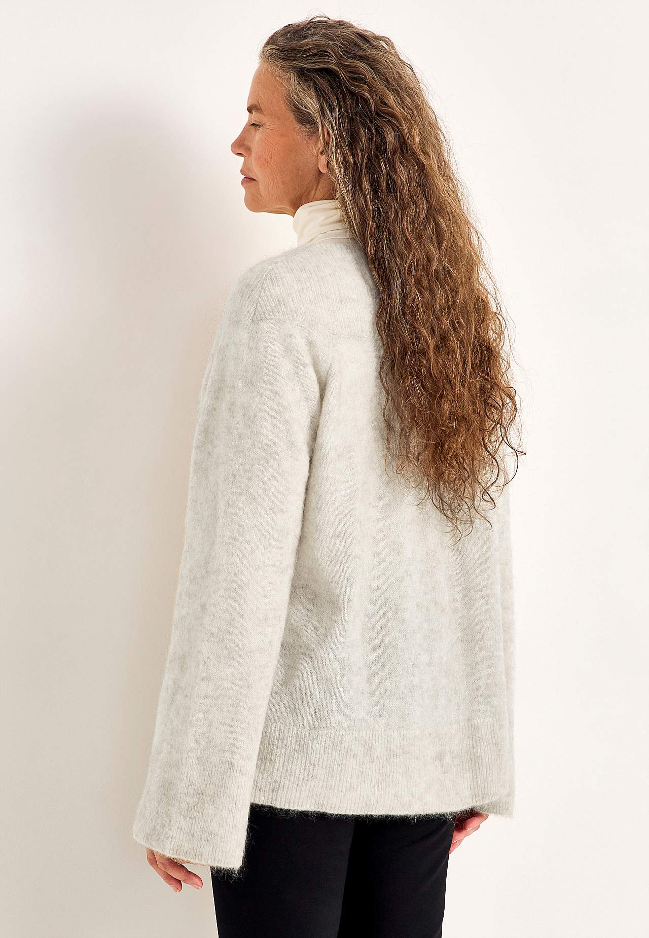 Genser Premium i mohair- og ullblanding