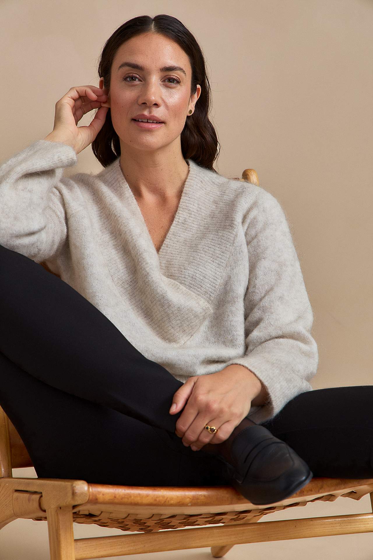 Genser Premium i mohair- og ullblanding
