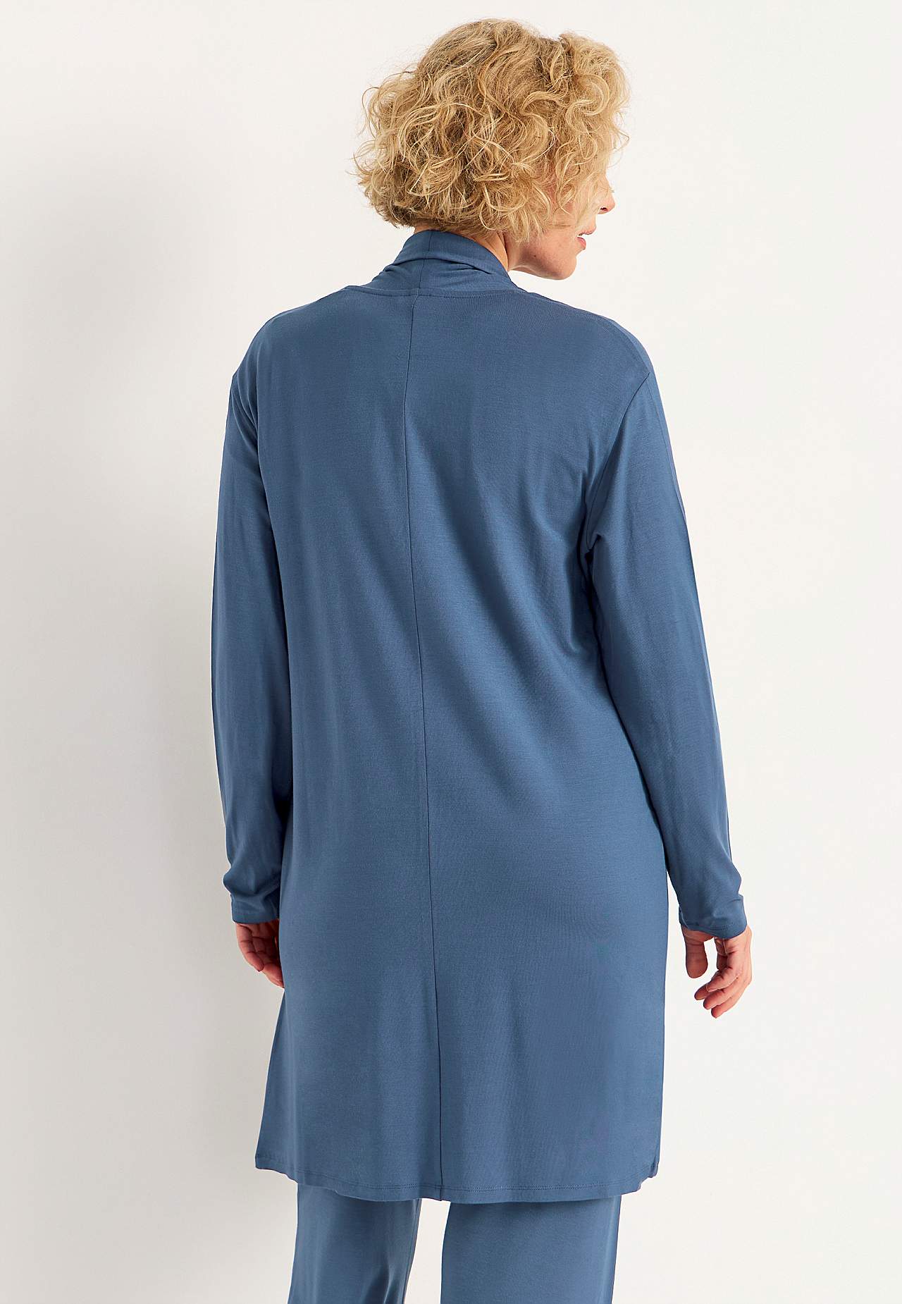 Lang cardigan i tricot