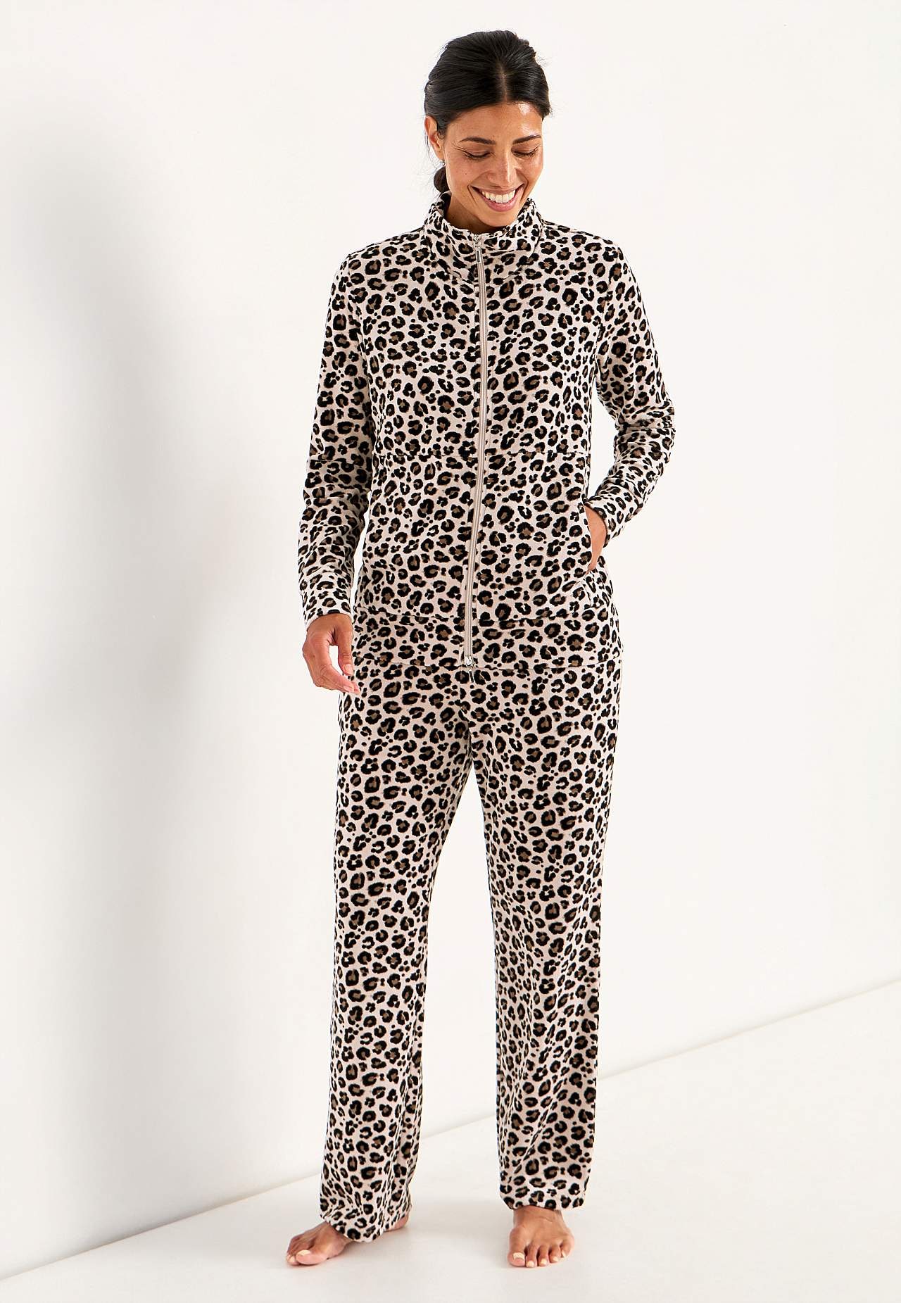 Velurjakke med glidelås Wilma