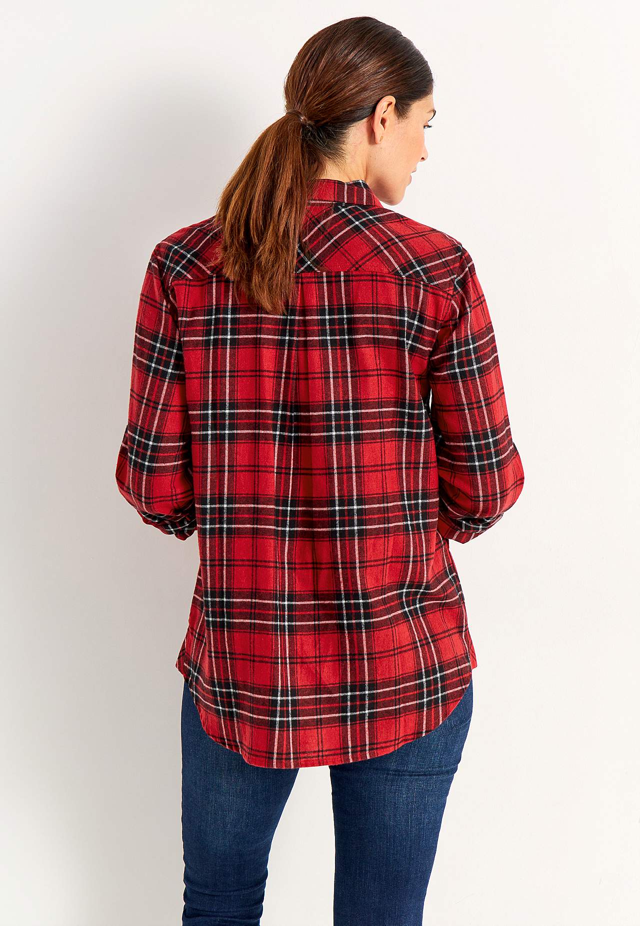 Rutete flanellsskjorte