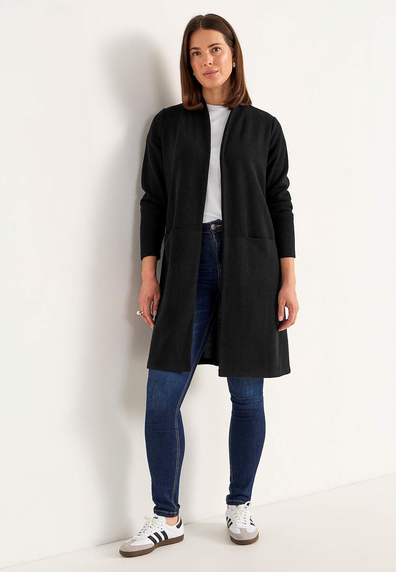 Supermyk cardigan med lommer
