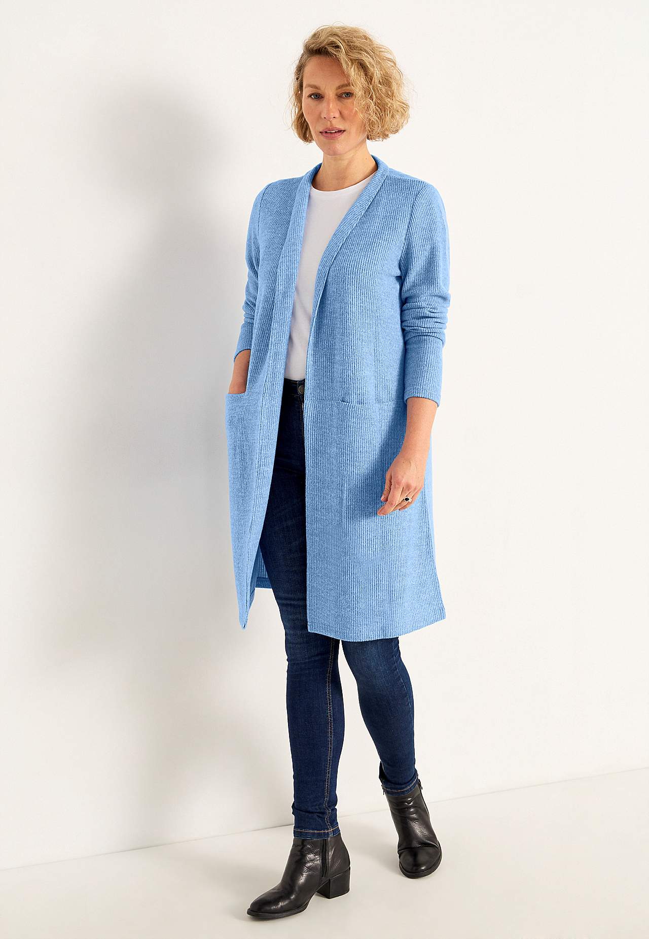 Supermyk cardigan med lommer