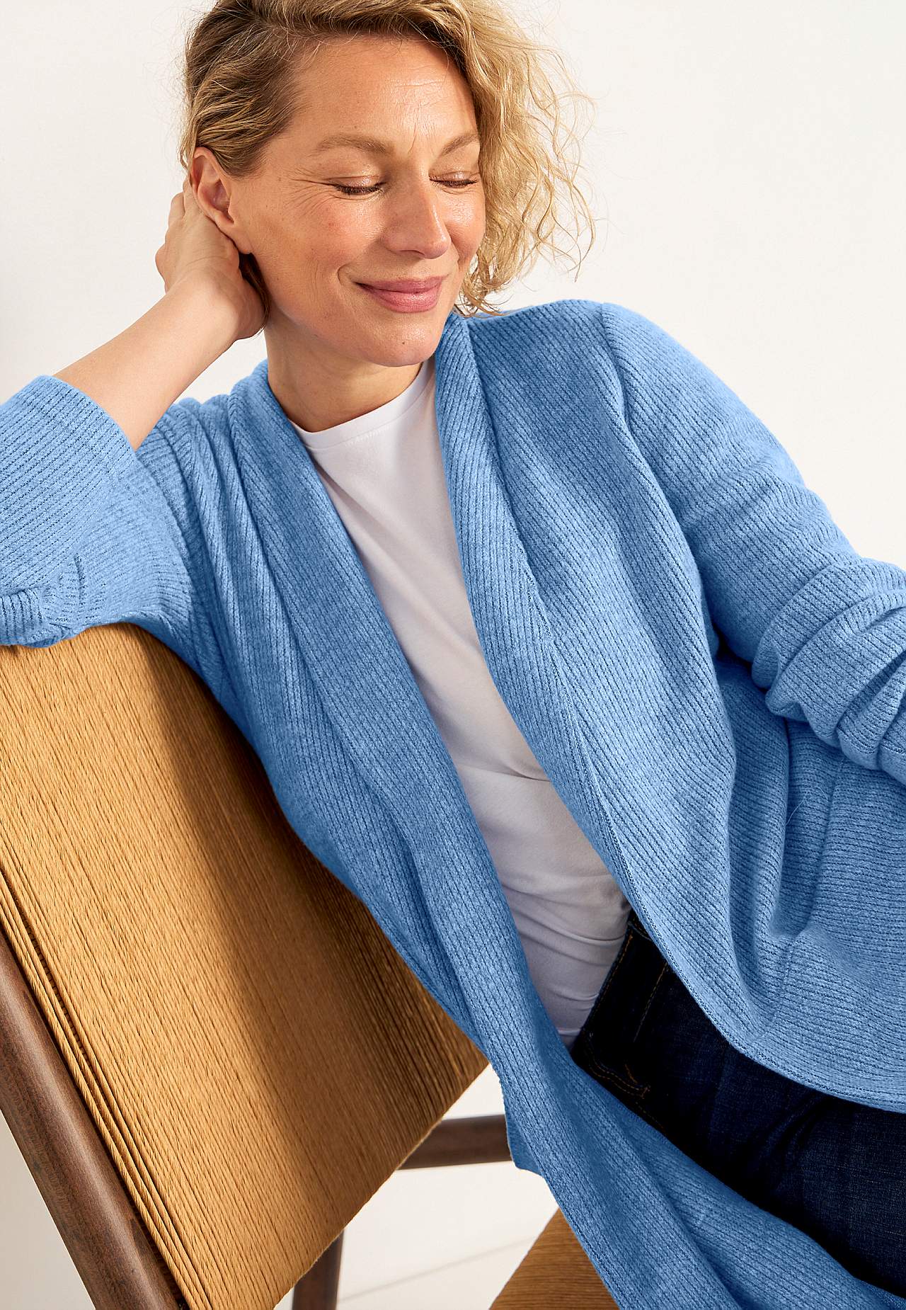 Supermyk cardigan med lommer