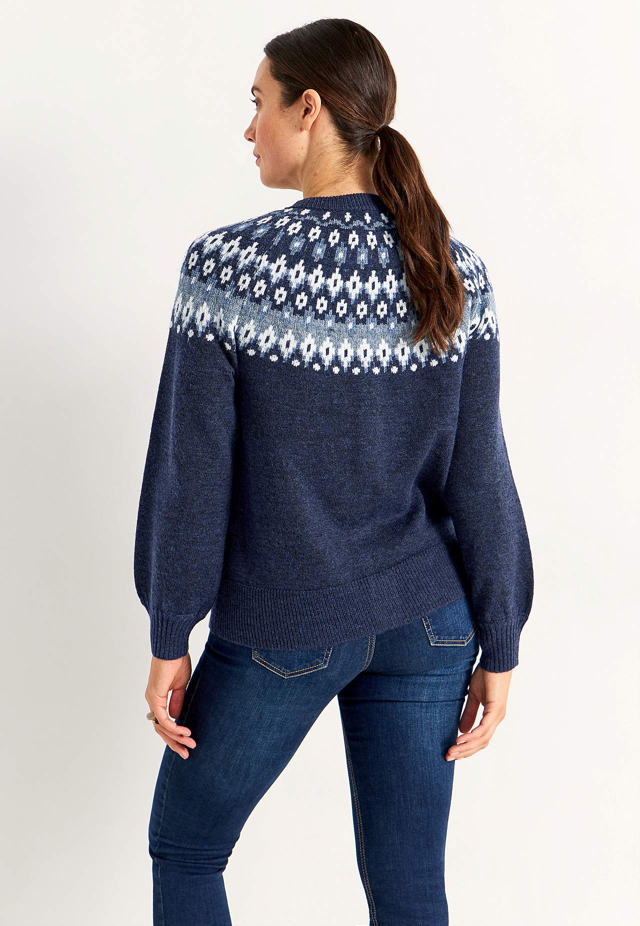 Jacquard-mønster cardigan