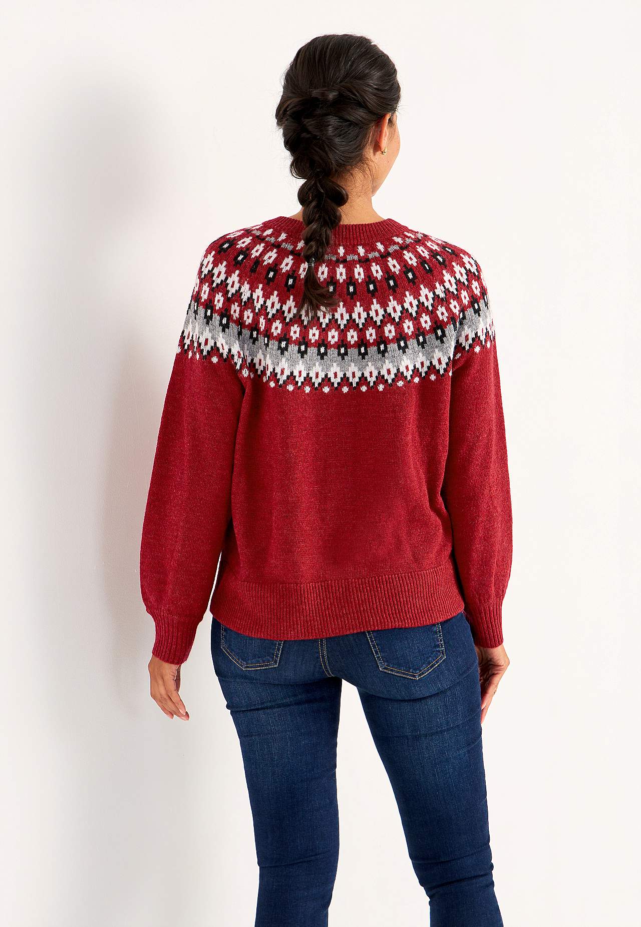 Jacquard-mønster cardigan