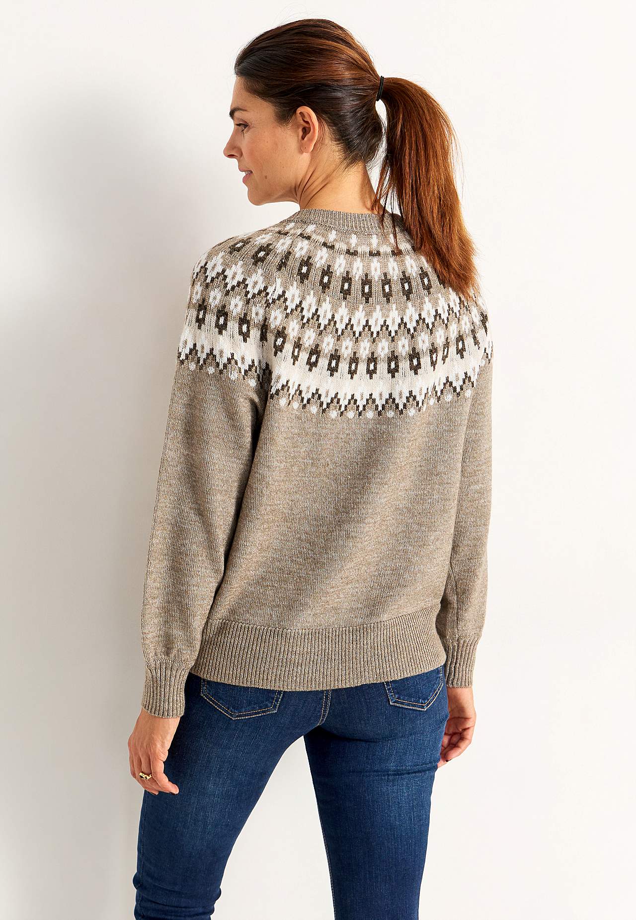 Jacquard-mønster cardigan