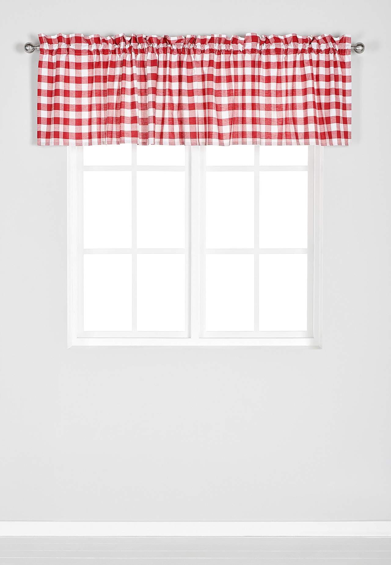 Vevet, rutete gardinkappe