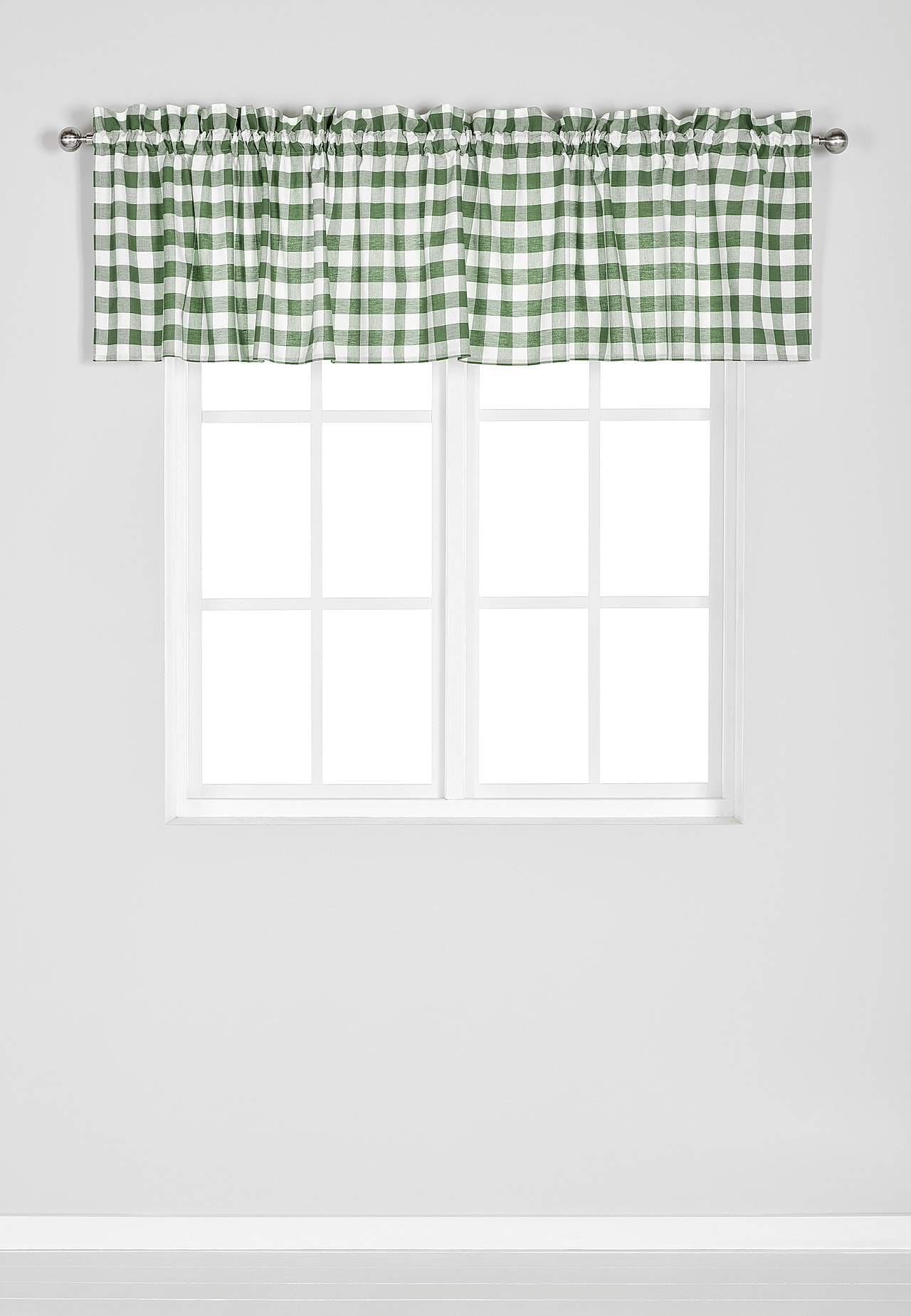 Vevet, rutete gardinkappe