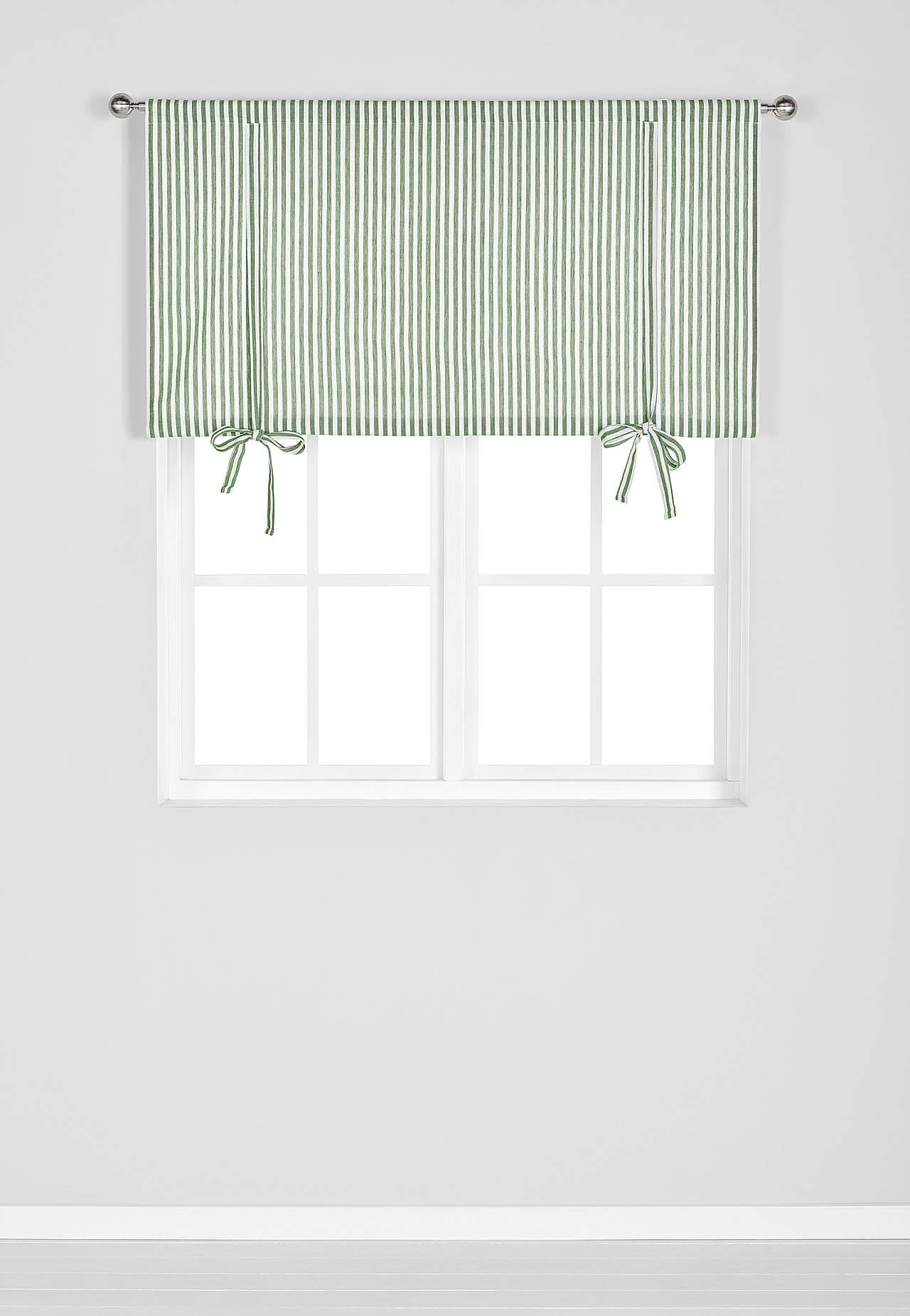Vevet, stripete liftgardin
