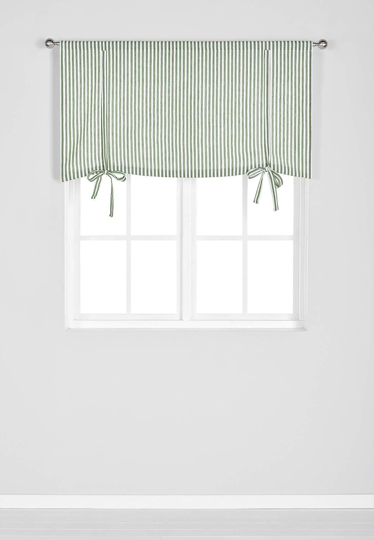 Vevet, stripete liftgardin