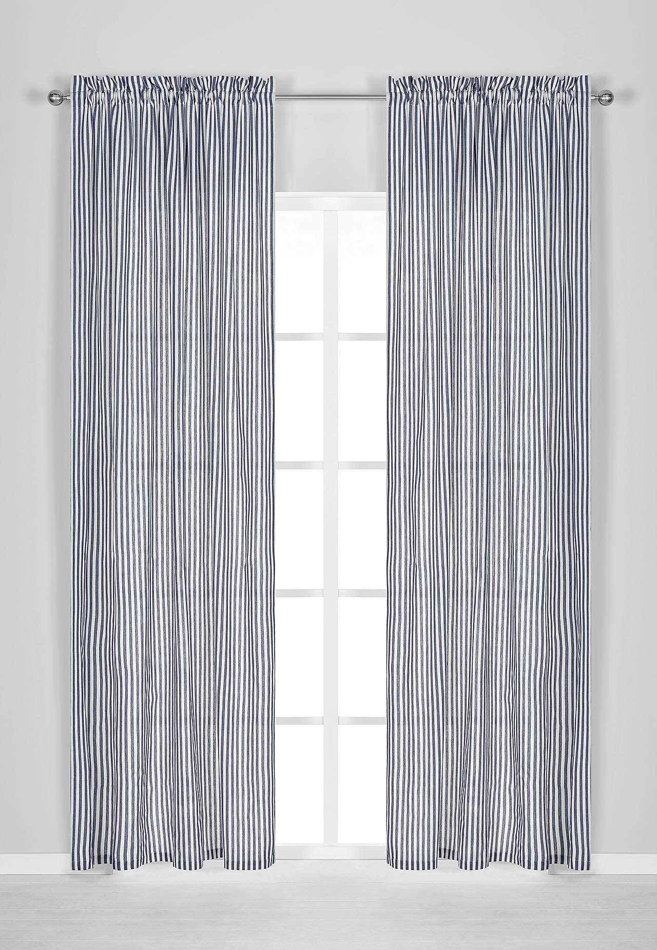 Vevde, stripete gardinlengder 2-pack