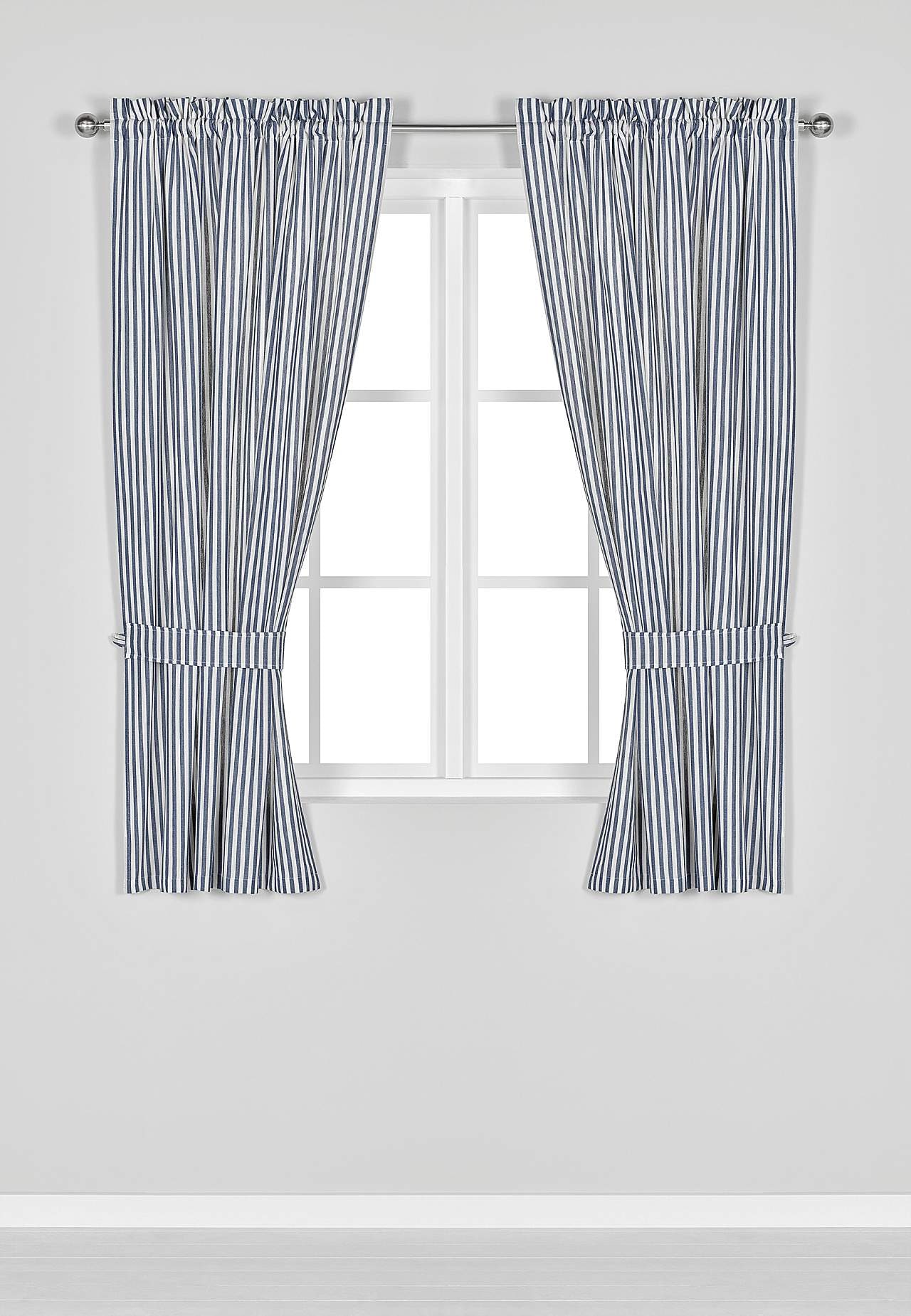 Vevde, stripete gardinlengder 2-pack