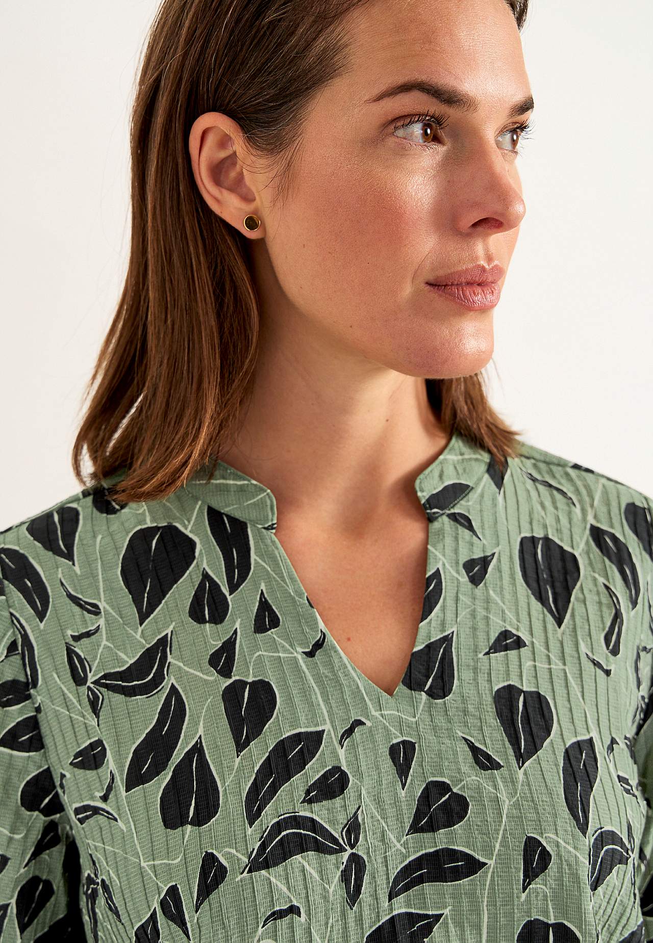 Vevet bluse med struktur