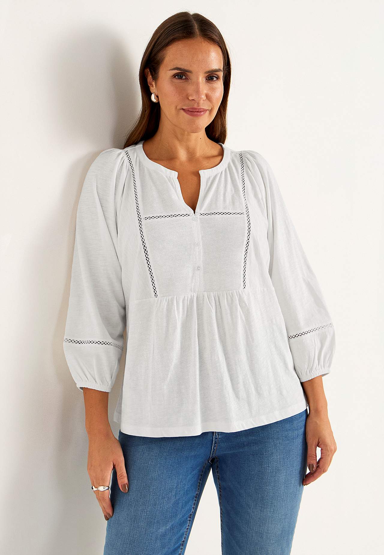 Jerseytopp med boho stil