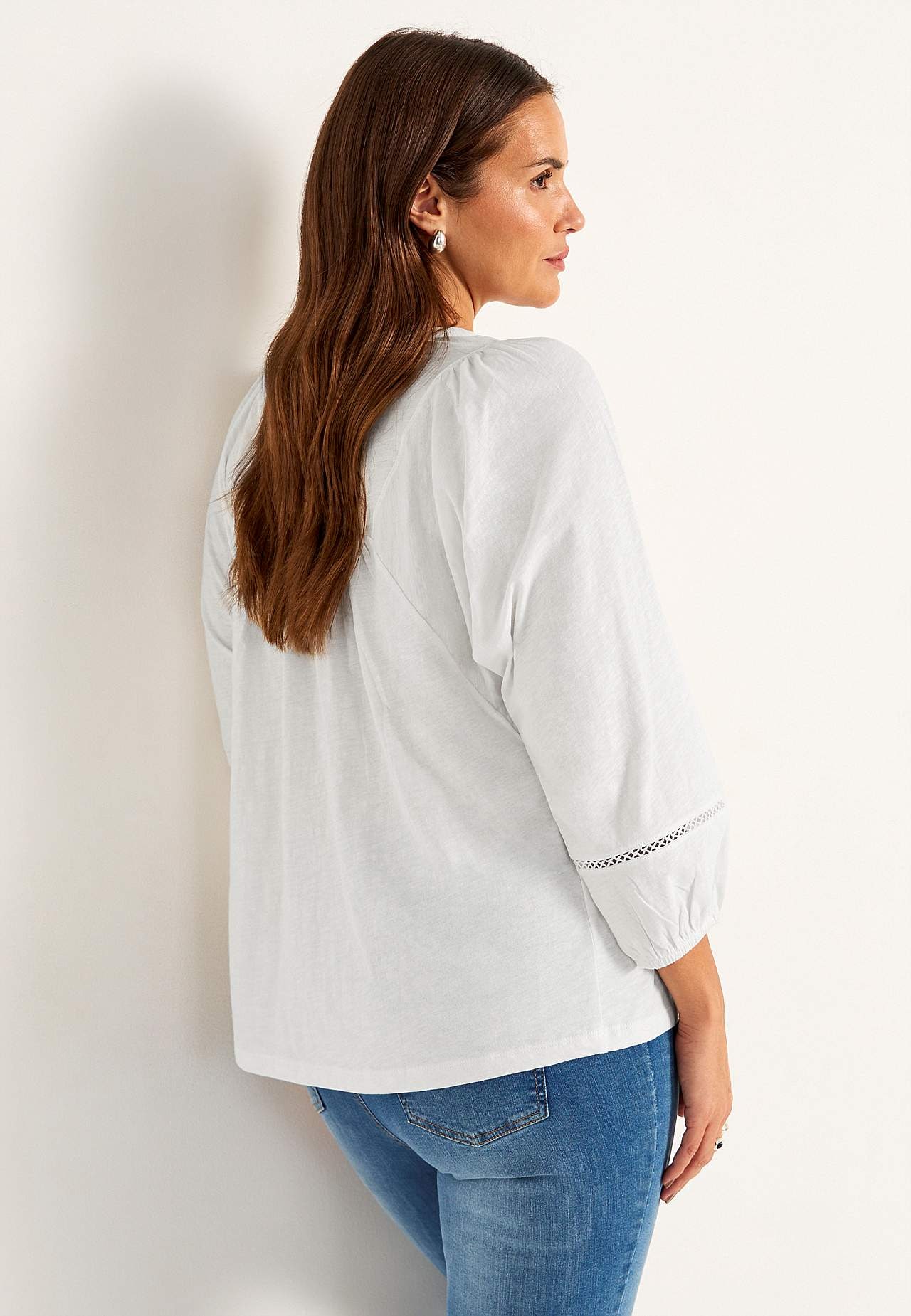Jerseytopp med boho stil