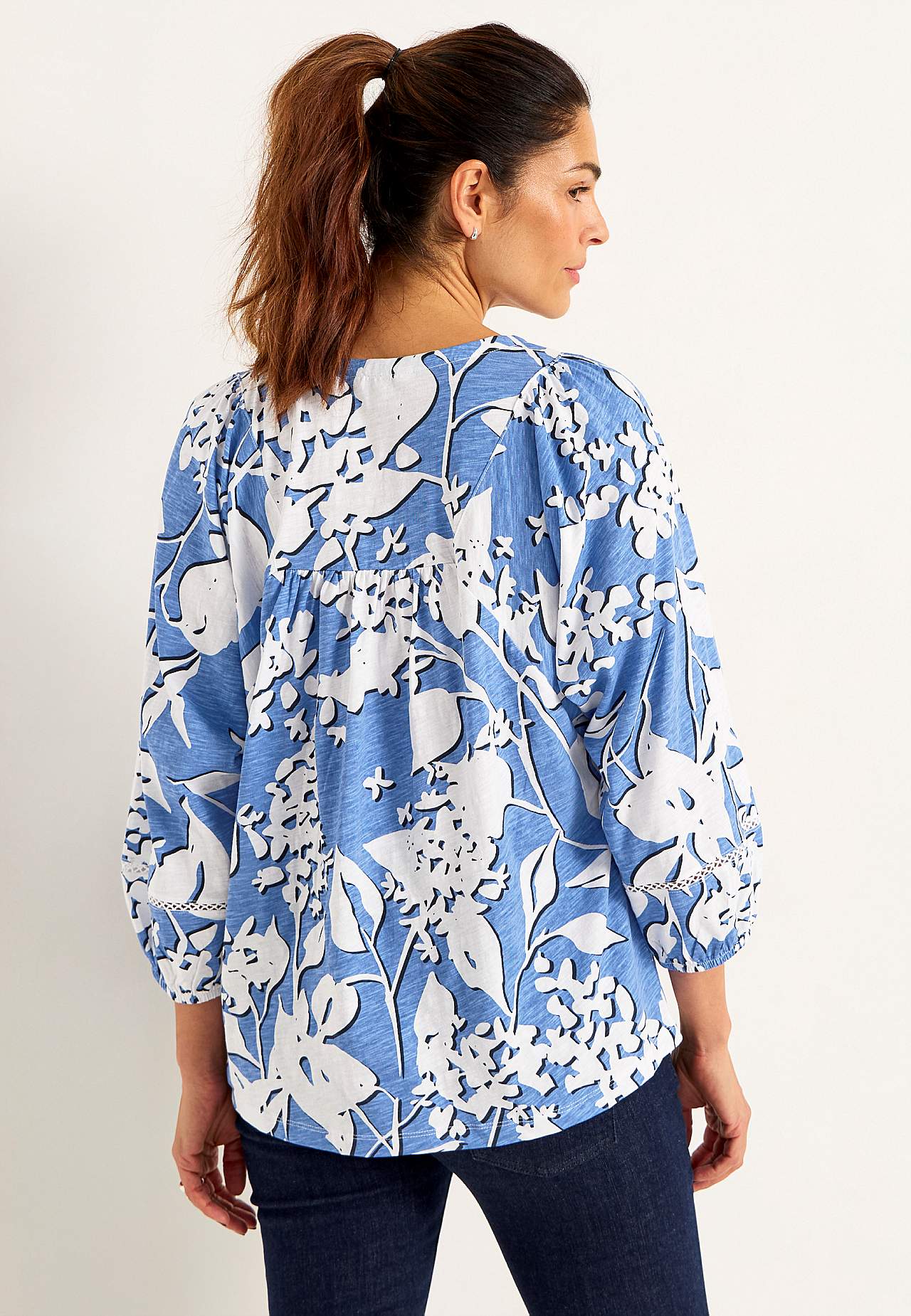 Jerseytopp med boho stil