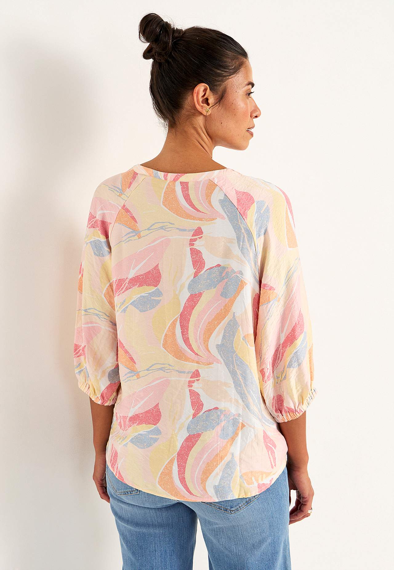 Vevet bluse med struktur