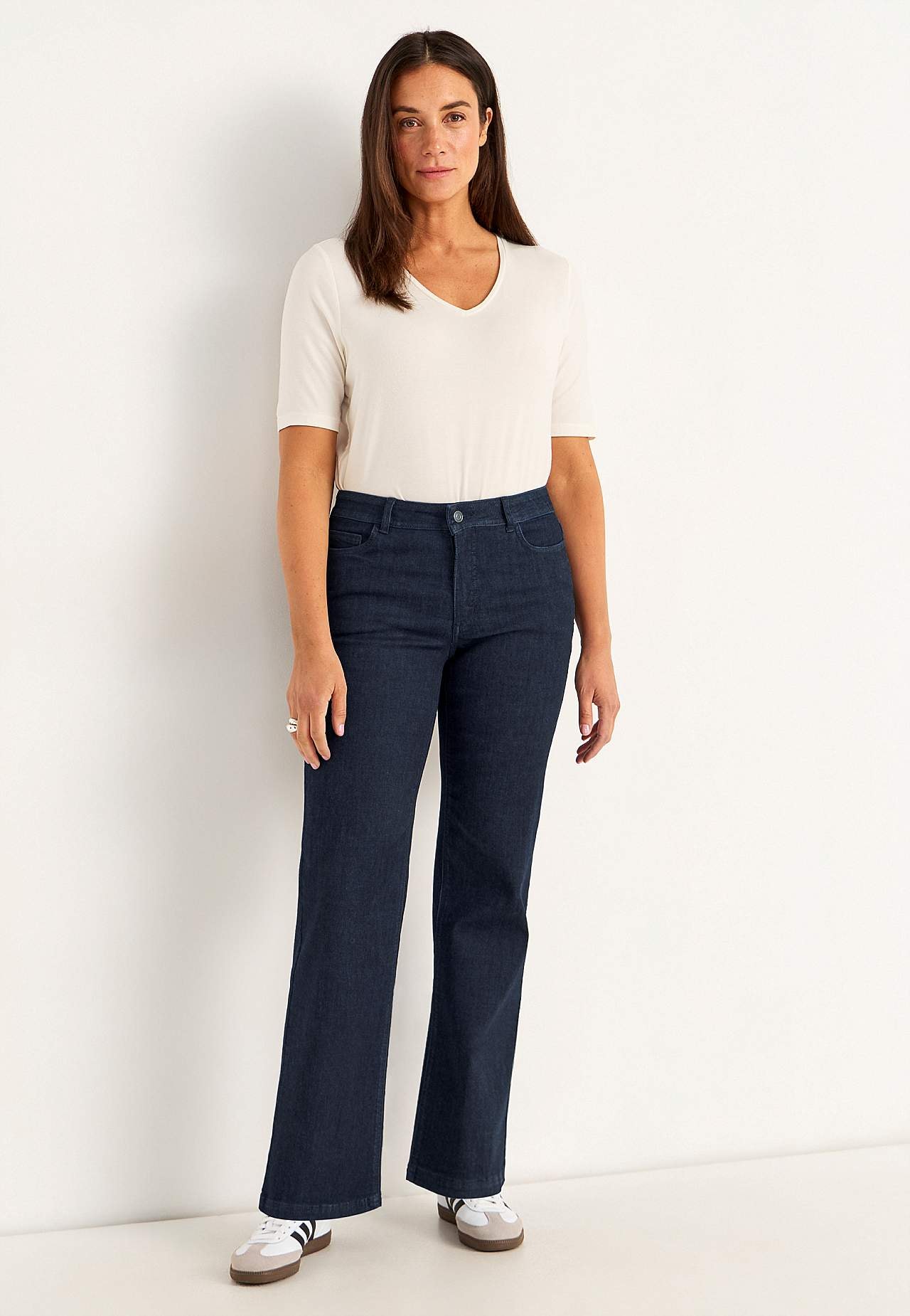 Vide jeans i superstretch denim Sara