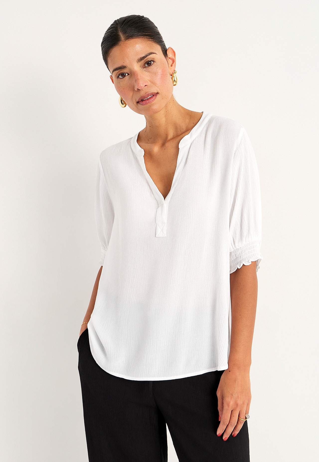 Crepe bluse