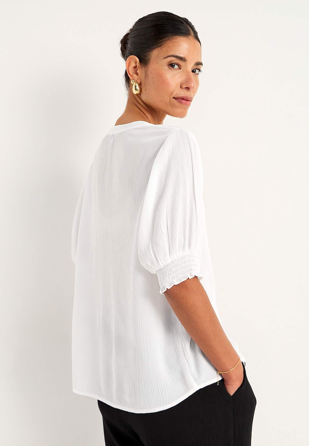 Crepe bluse