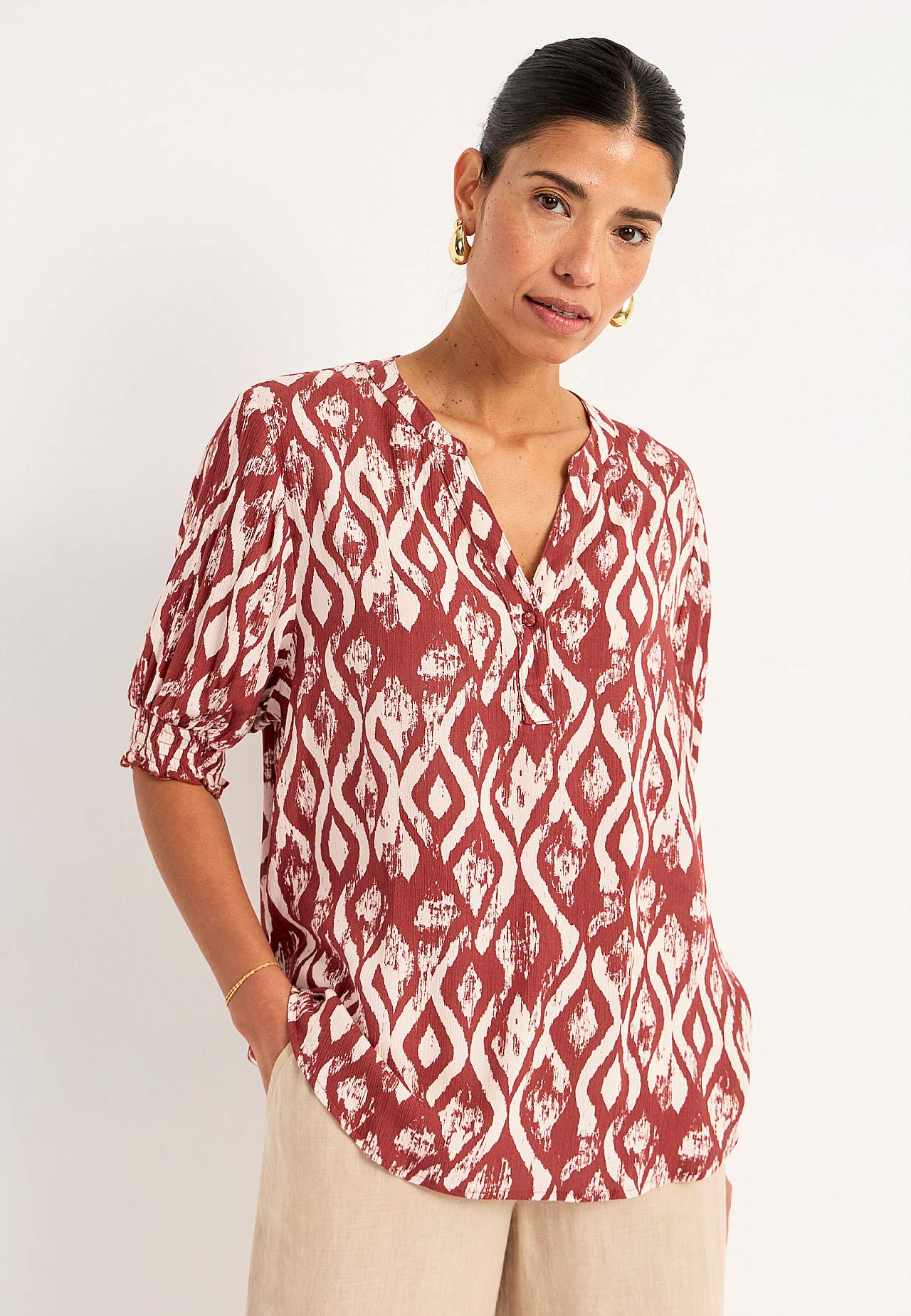 Crepe bluse