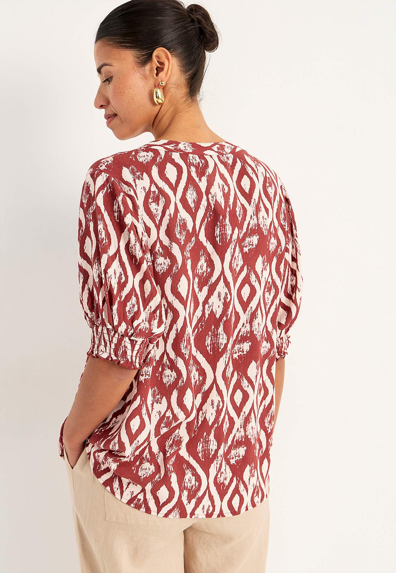 Crepe bluse