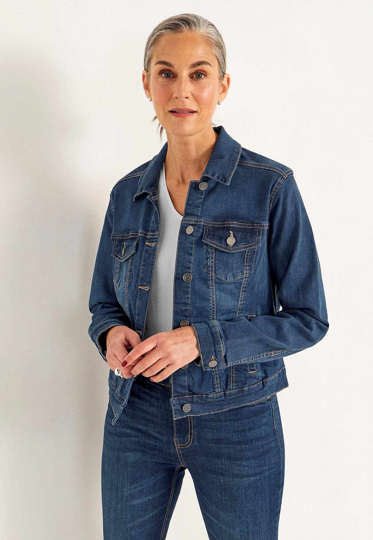 Stretchy denimjakke