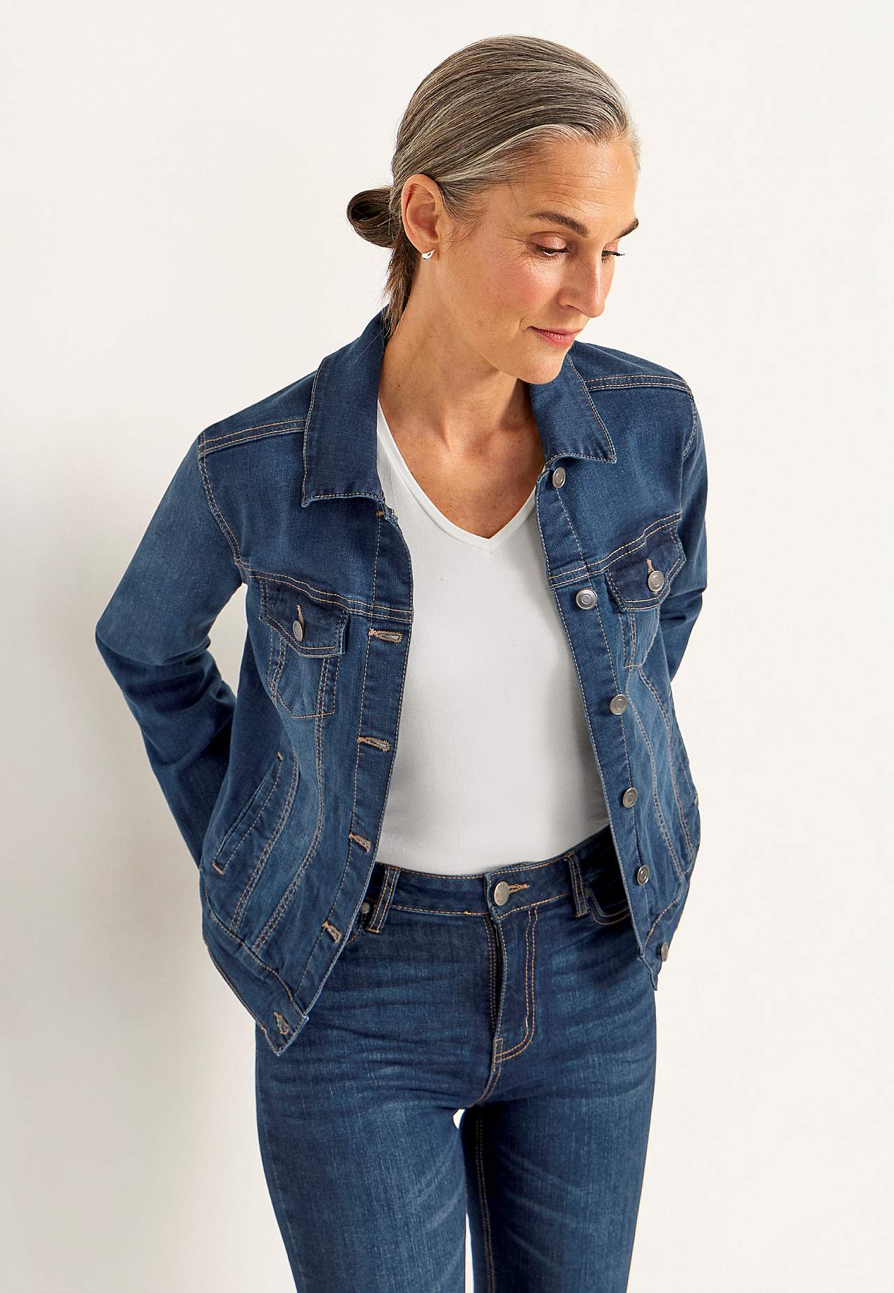 Stretchy denimjakke