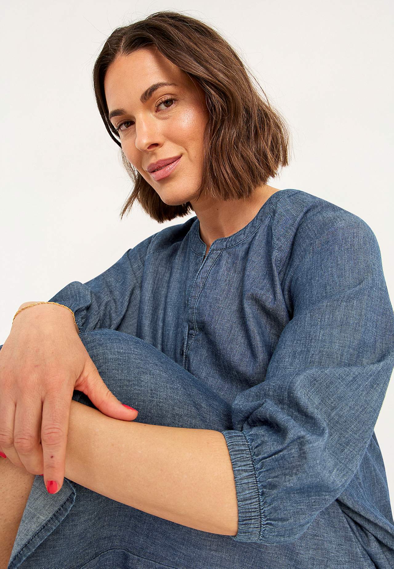 Denimkjole med knapper