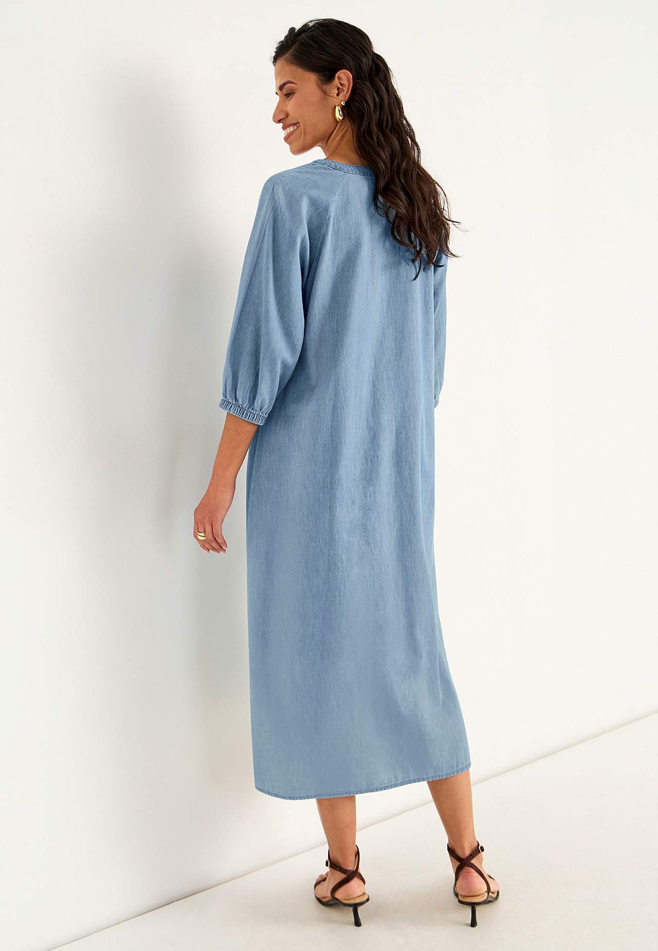 Denimkjole med knapper
