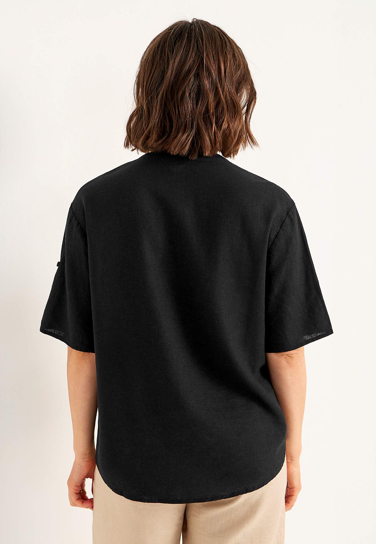 Bluse i linmiks