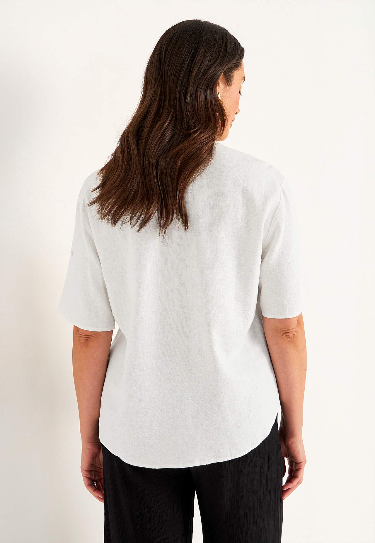 Bluse i linmiks