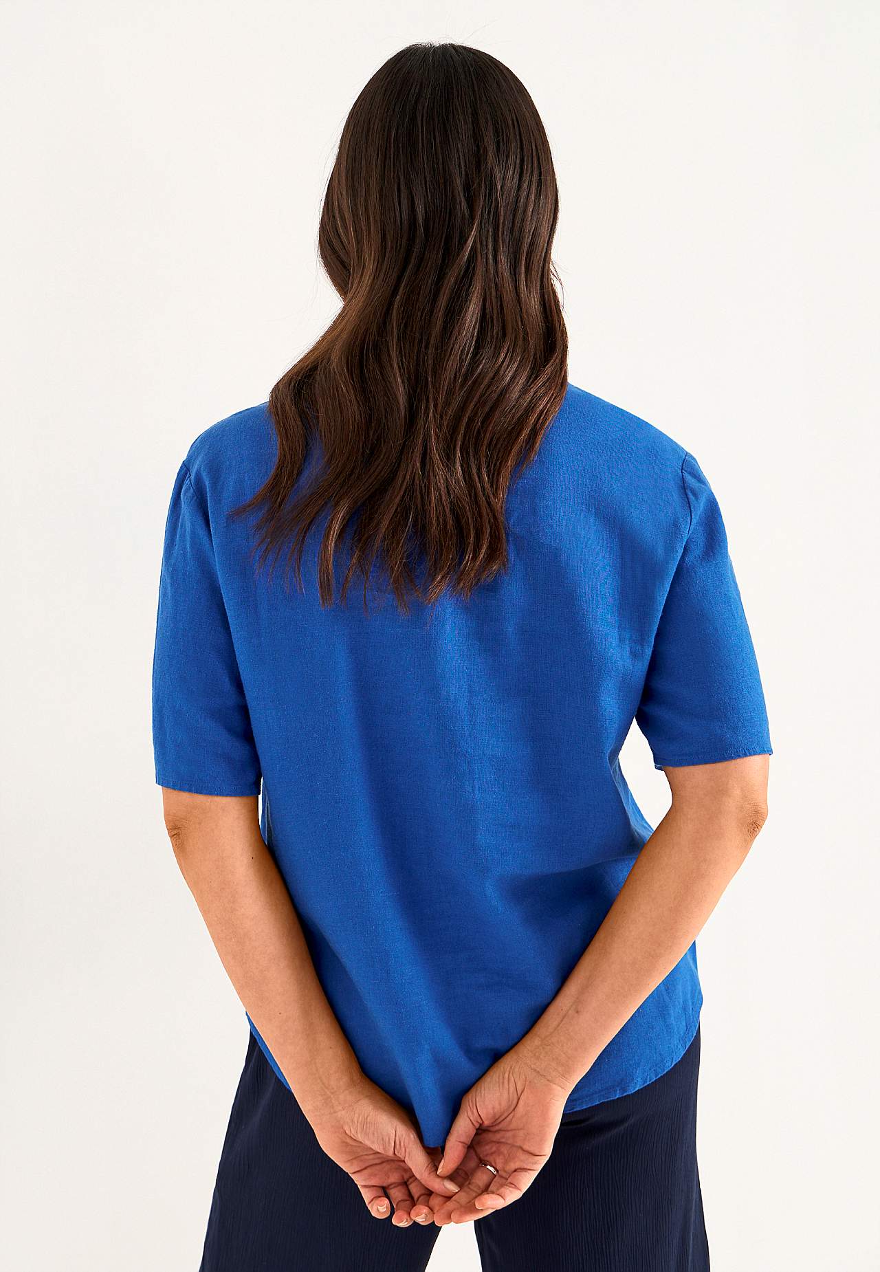 Bluse i linmiks