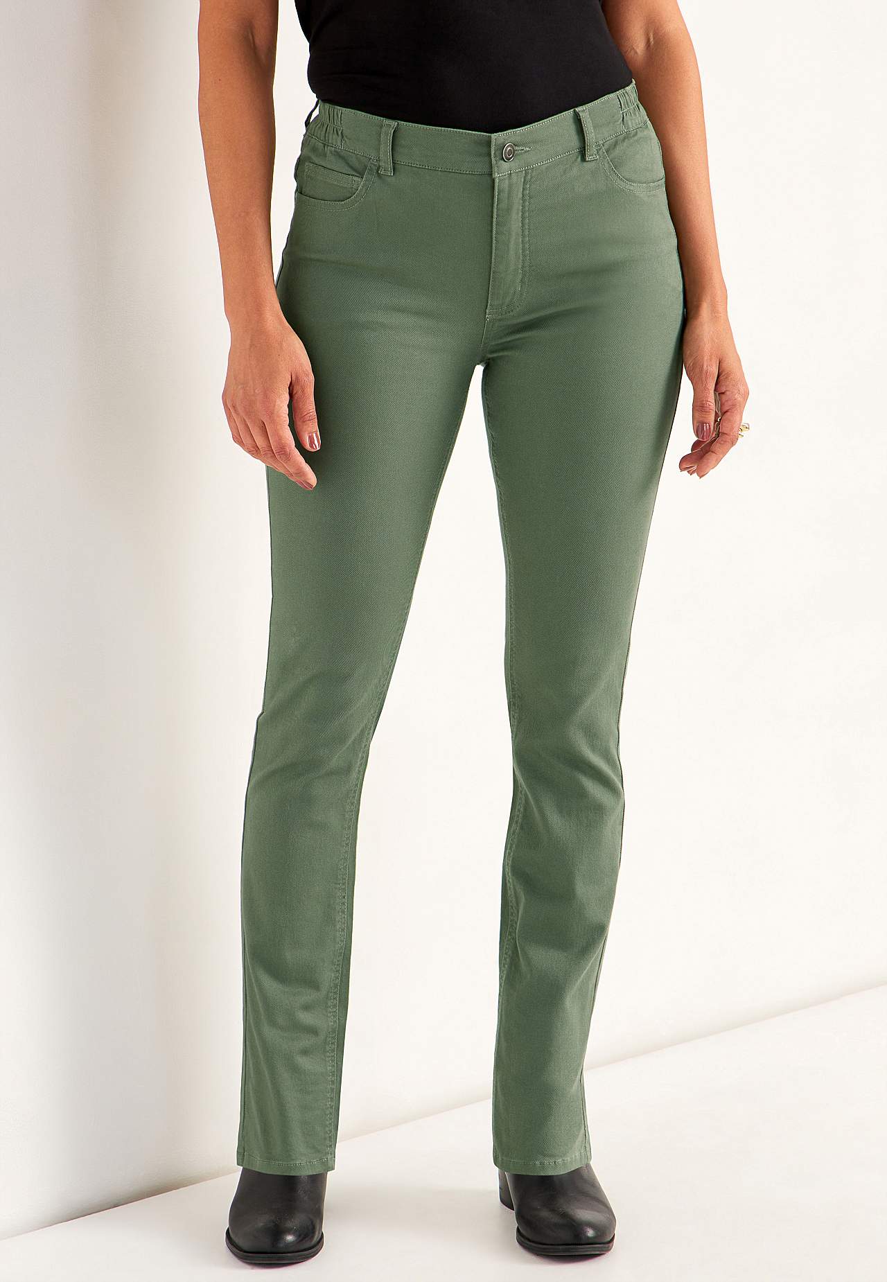 Jeans med elastisk midje