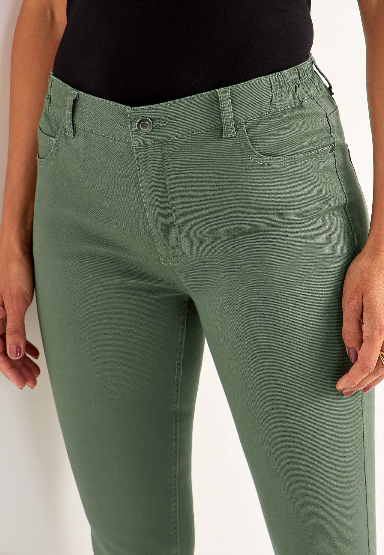 Jeans med elastisk midje