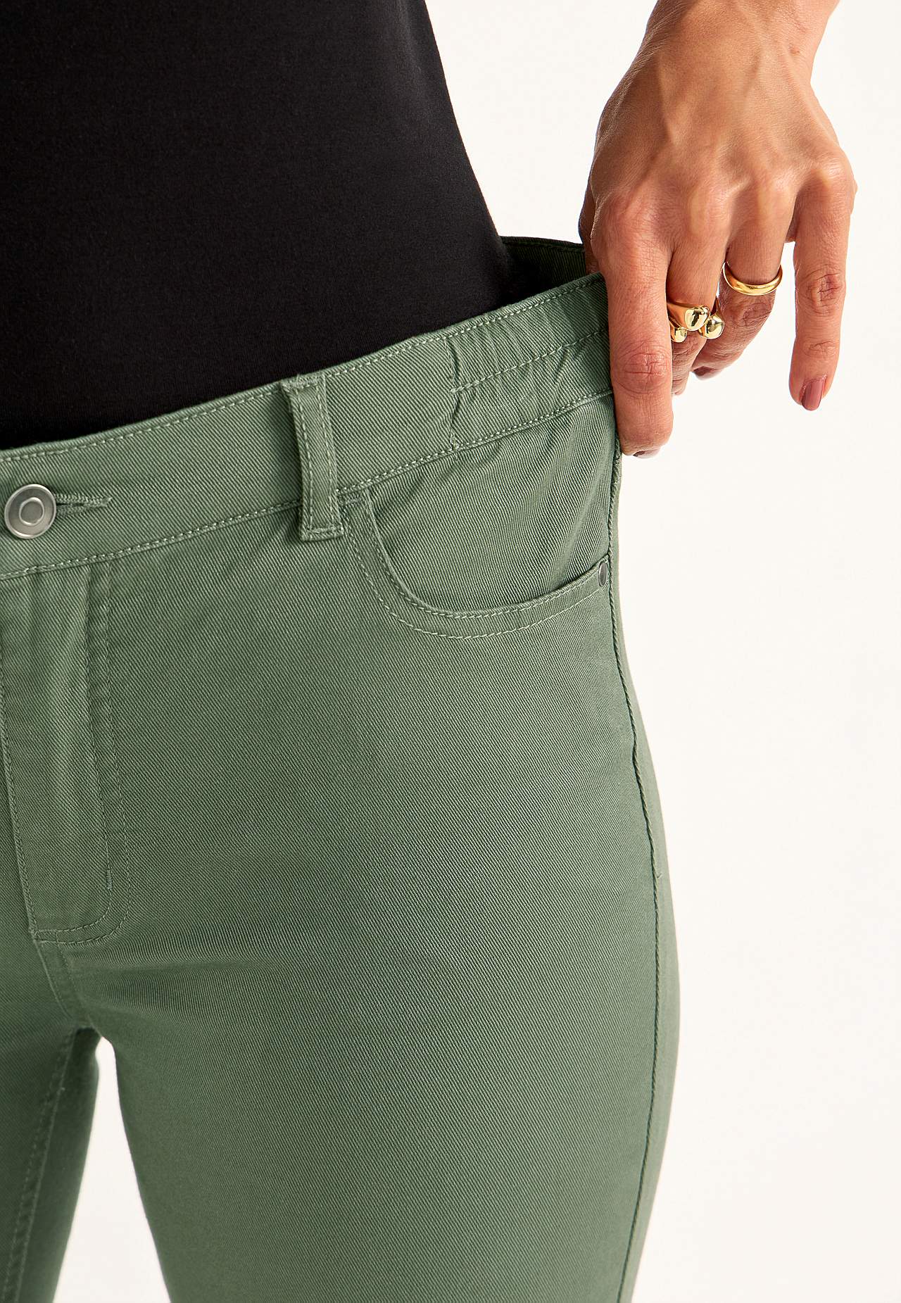 Jeans med elastisk midje